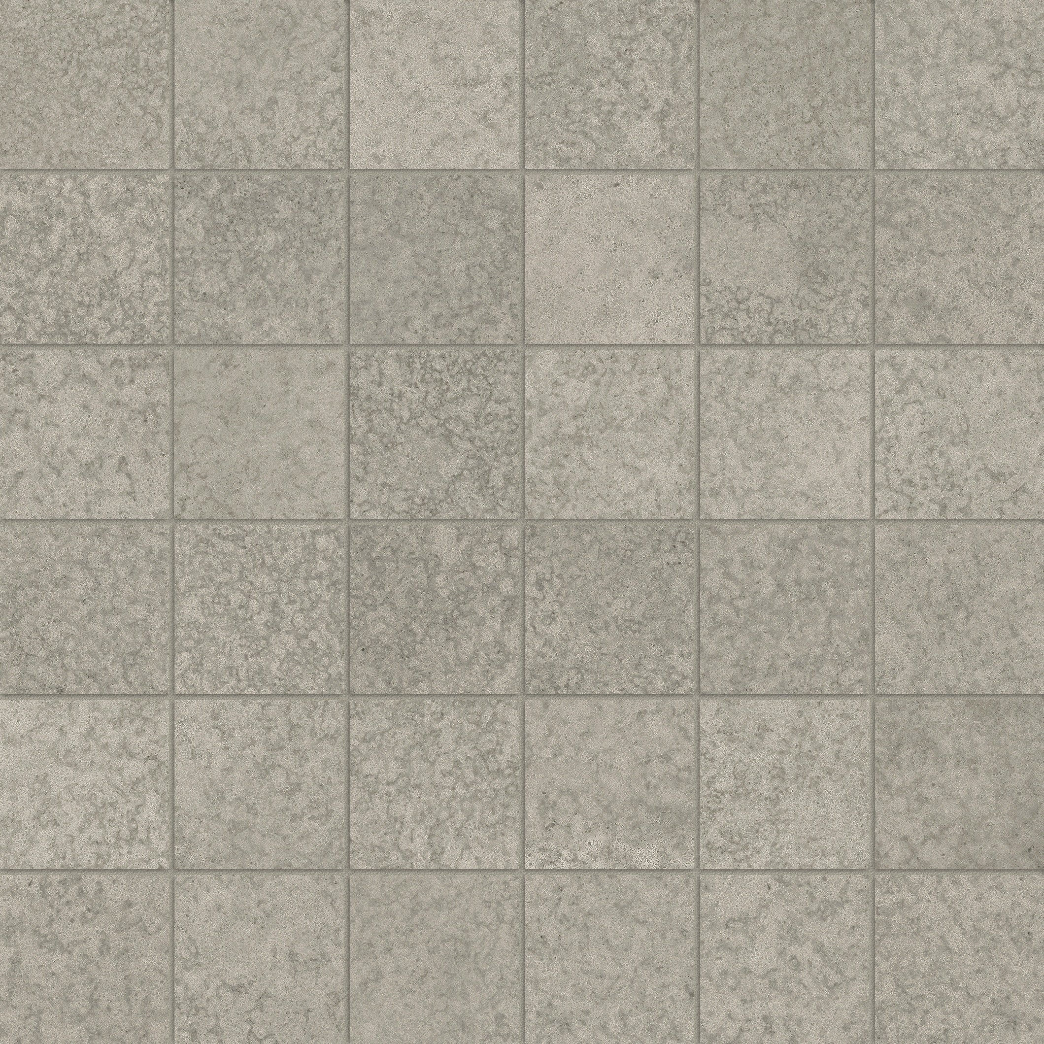 Locale Forge porcelain mosaic by Anatolia, top-down product view, 11 25/32"×11 25/32"×11/32" size. Turkish porcelain for floors and walls.