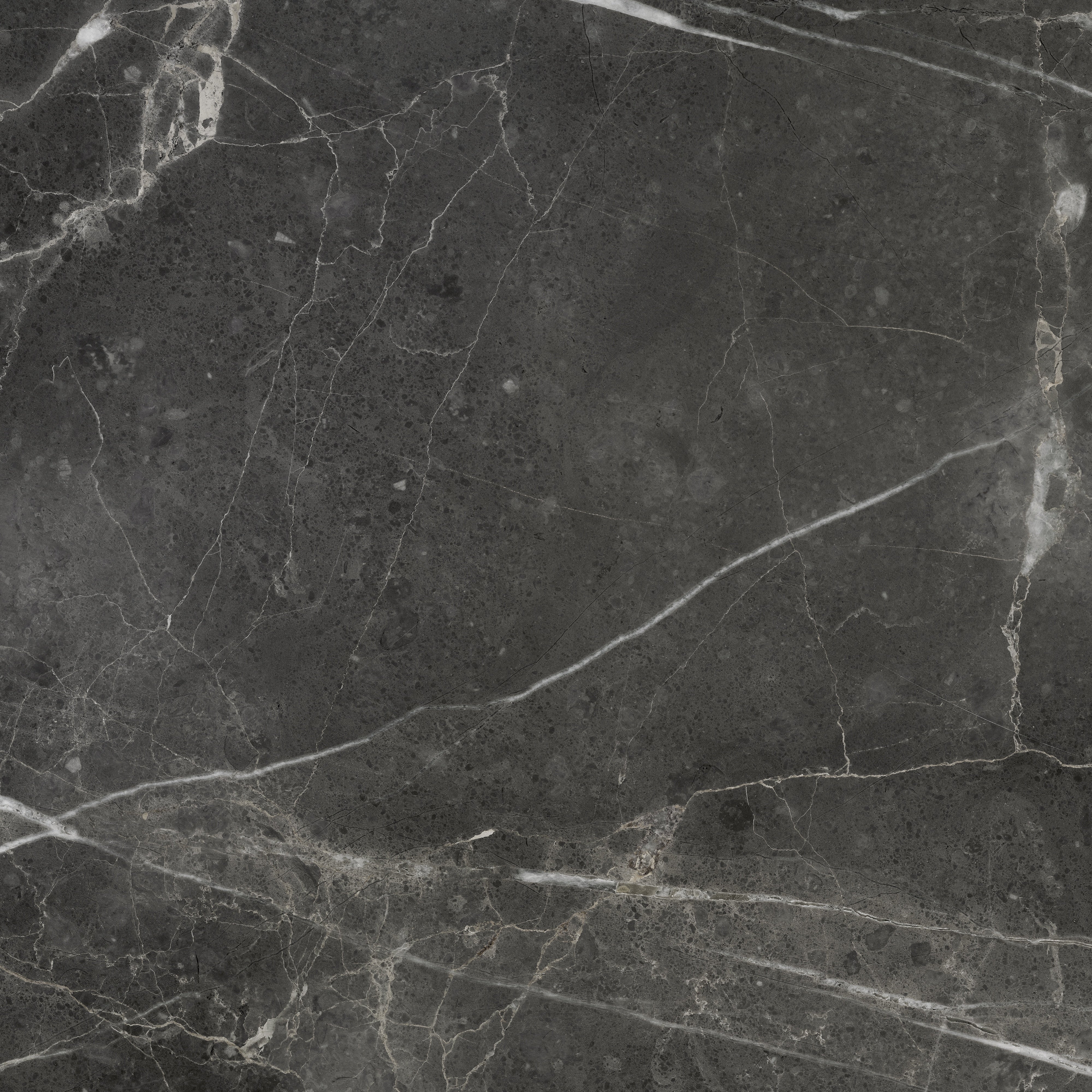 Lumino Carbon porcelain field tile by Anatolia, top-down product view, 20"×11/32" size. Turkish porcelain for floors and walls.