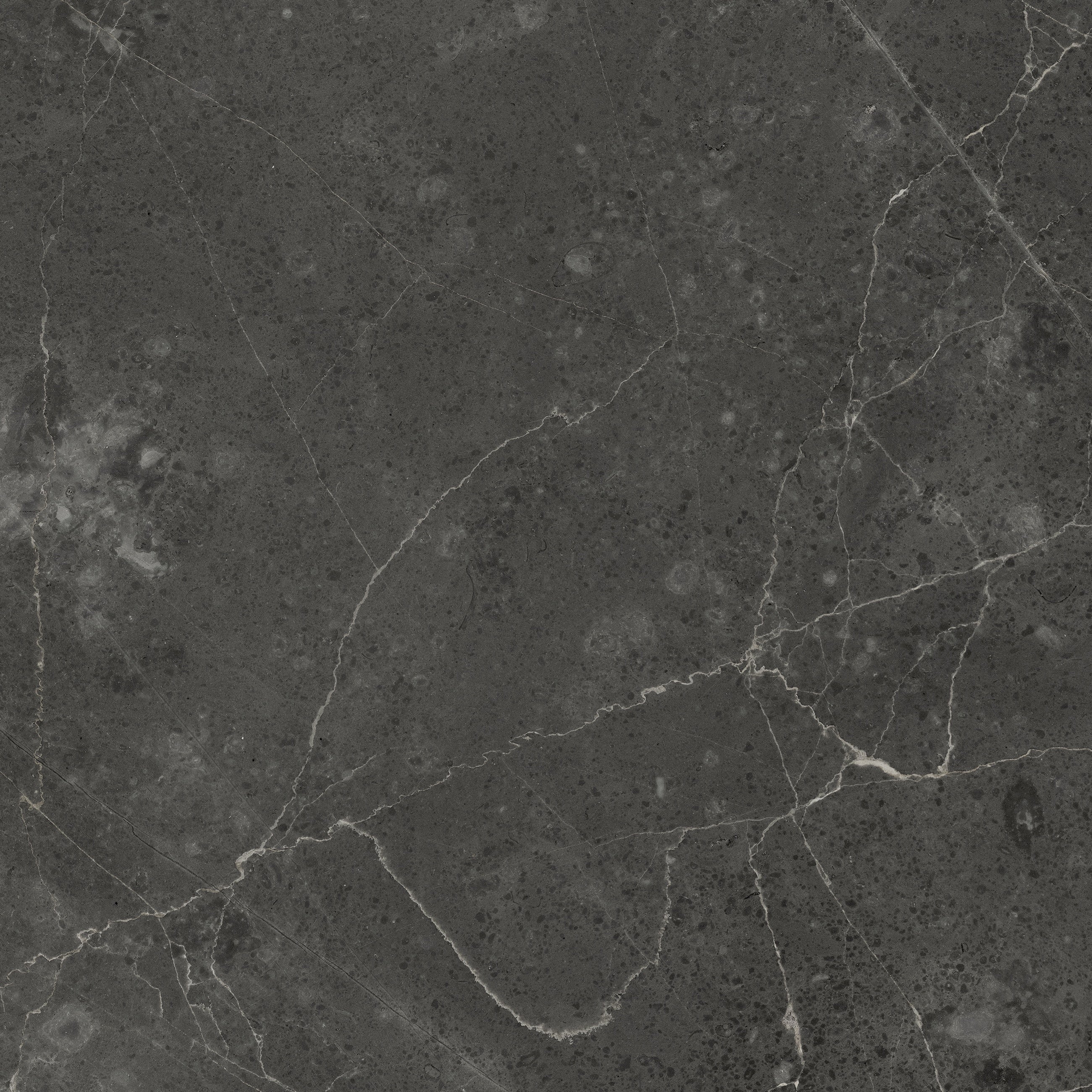 Lumino Carbon porcelain field tile by Anatolia, top-down product view, 13"×5/16" size. Turkish porcelain for floors and walls.