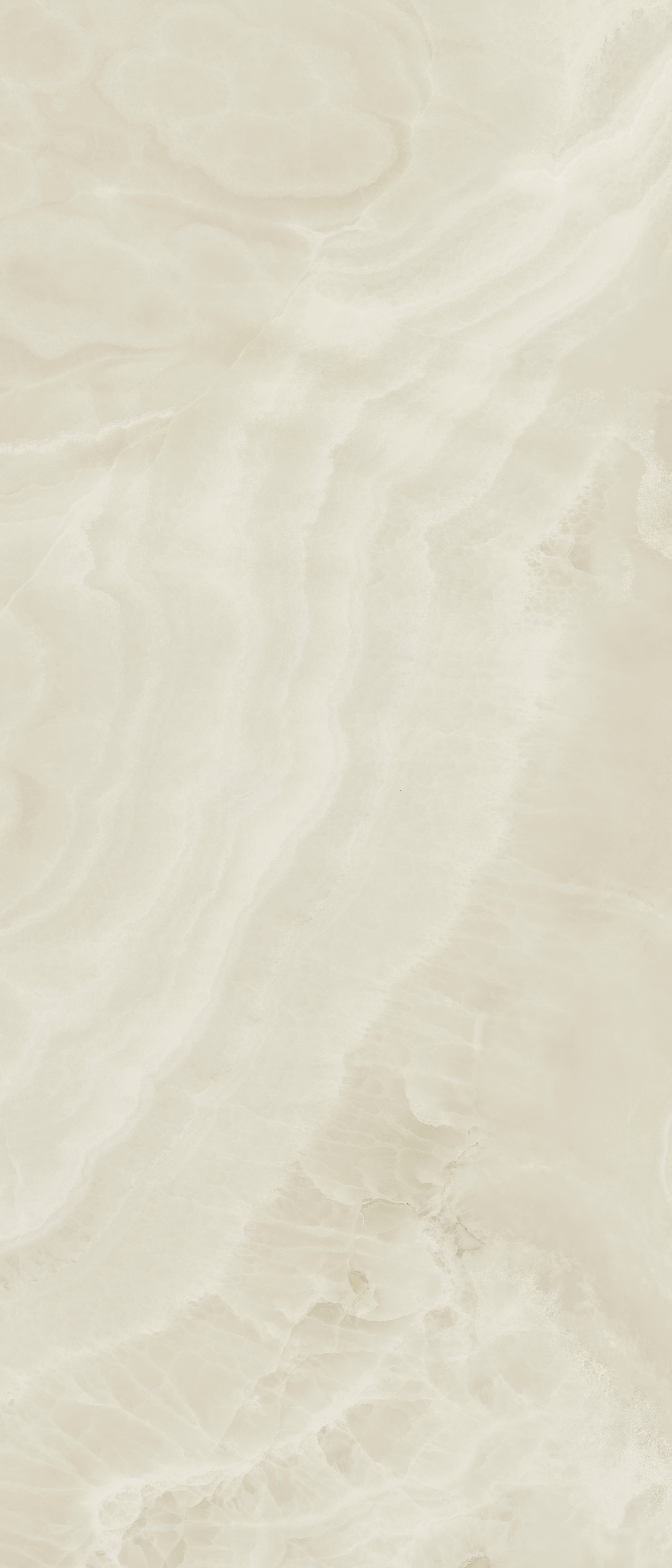 Lustra Onyx Crema sintered stone slabs by Anatolia, top-down product view, 48"×110"×1/4" size. Turkish sintered stone for floors and walls.