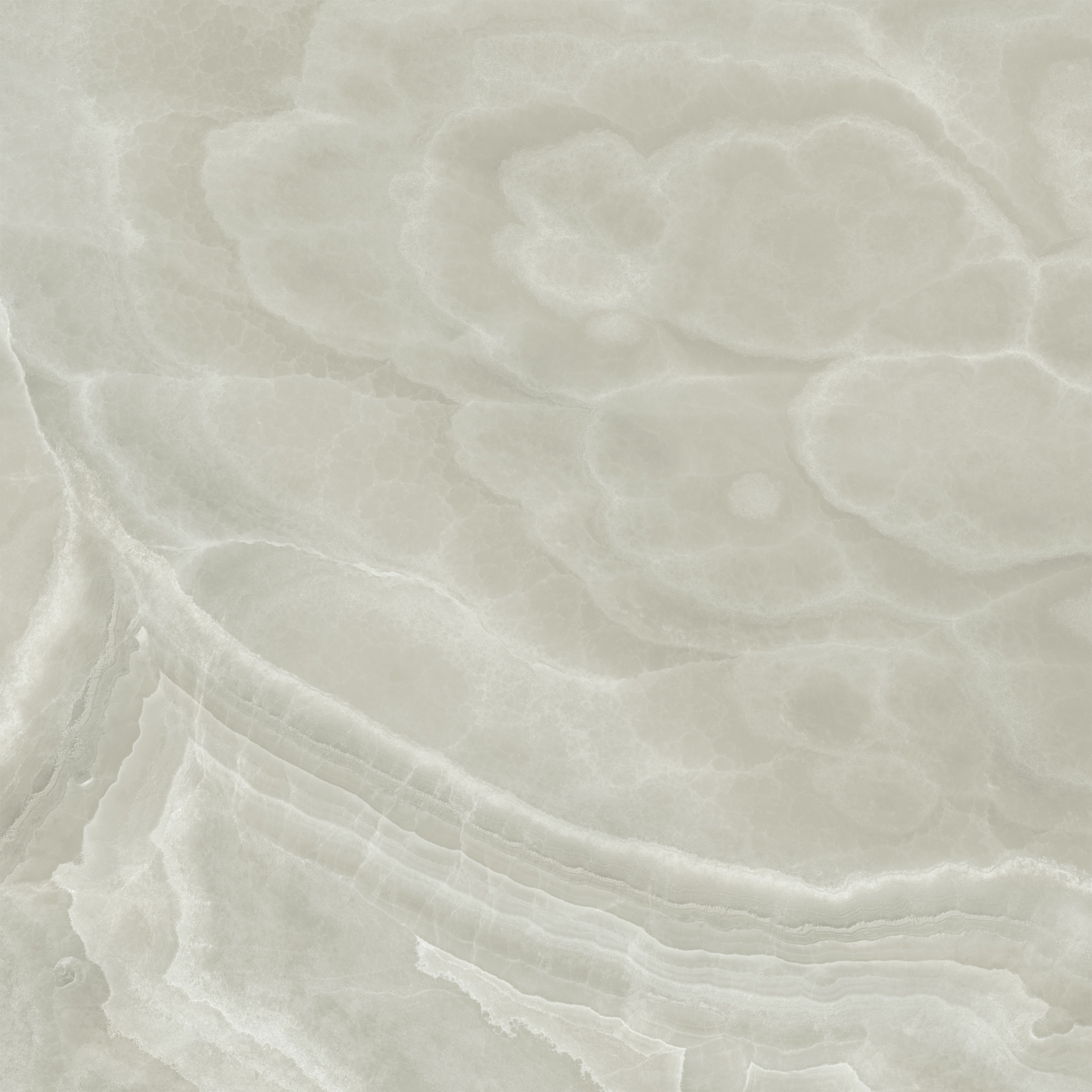 Lustra Onyx Feather porcelain field tile by Anatolia, top-down product view, 48"×11/32" size. Turkish porcelain for floors and walls.