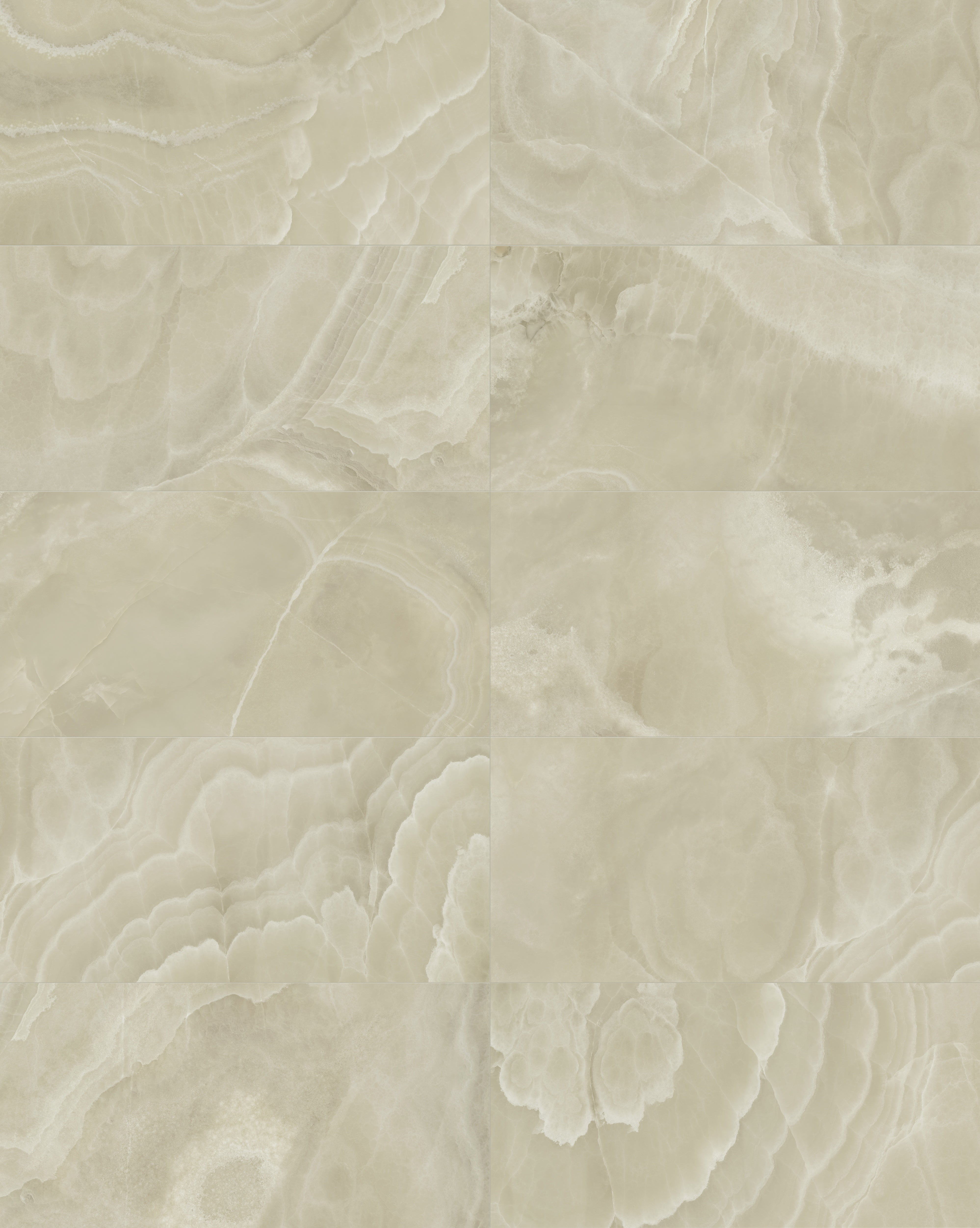 Lustra Onyx Hazel porcelain mosaic by Anatolia, top-down product view, 11 23/32"×11 27/32"×11/32" size. Turkish porcelain for floors and walls.
