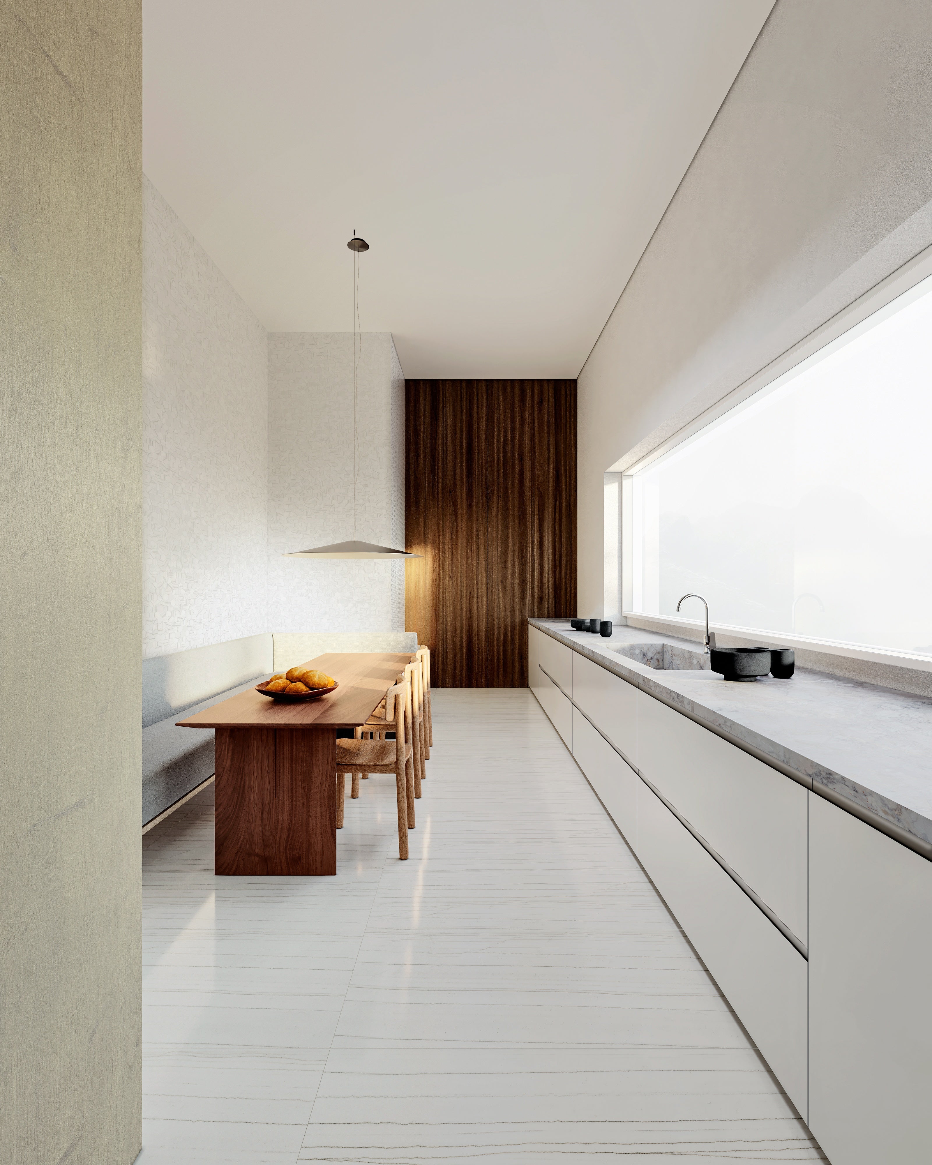 Majesto Bianco Stratura porcelain mosaic by Anatolia, top-down product view, 11 23/32"×11 27/32"×11/32" size. Turkish porcelain for floors and walls.