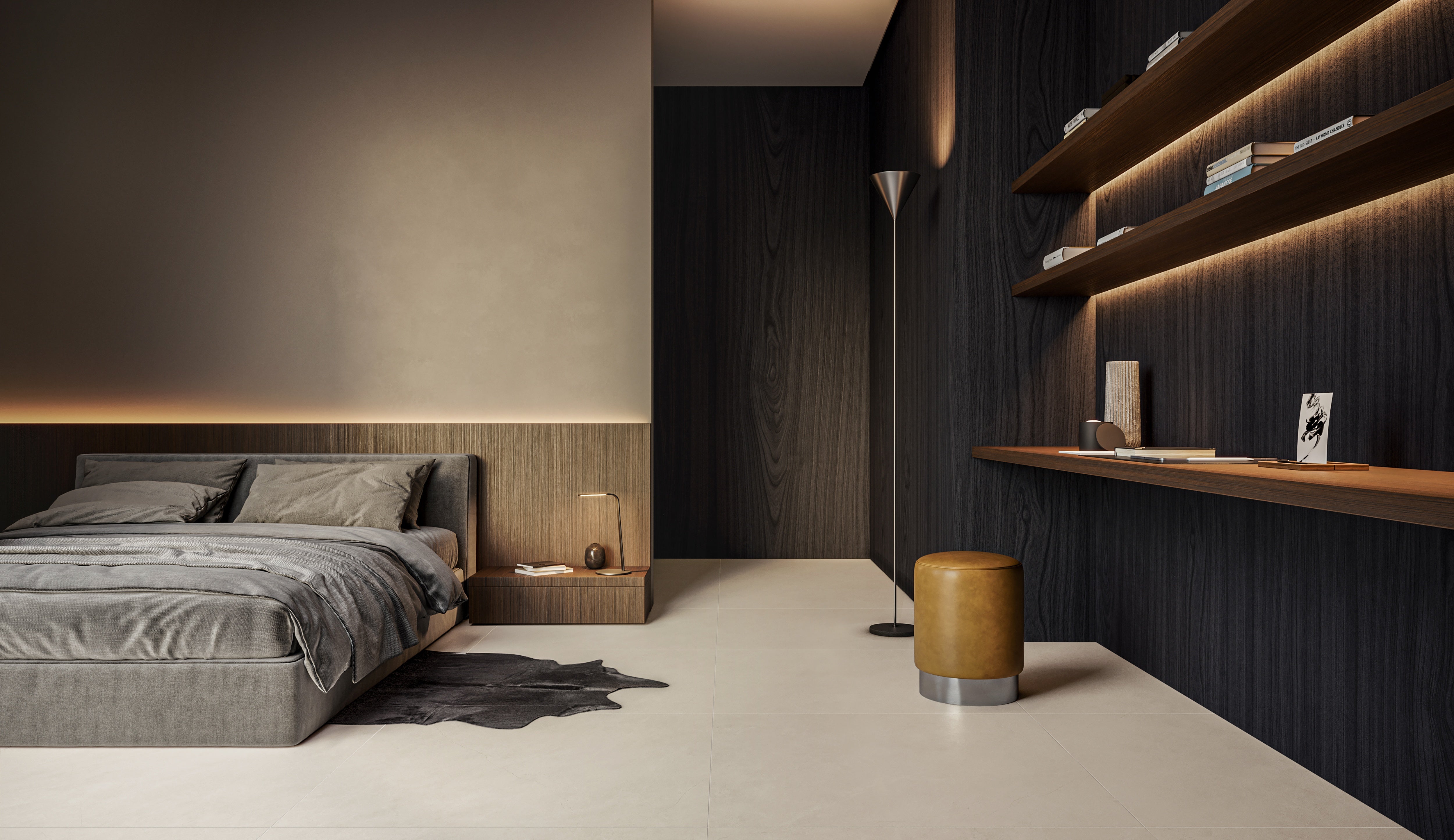 Majesto French Vanilla porcelain mosaic by Anatolia, top-down product view, 11 23/32"×11 27/32"×11/32" size. Turkish porcelain for floors and walls.