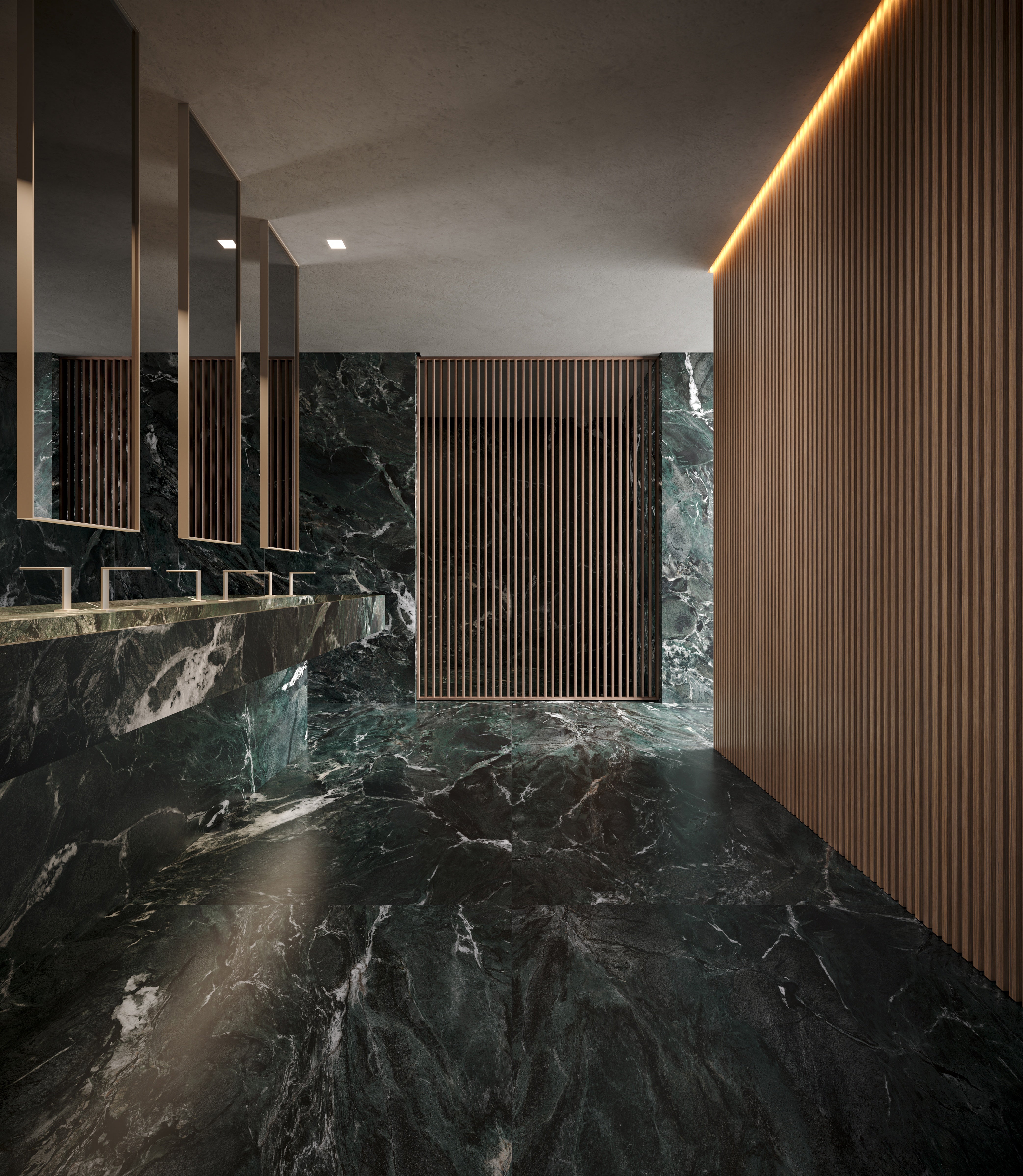 Majesto Verdi Alpi porcelain mosaic by Anatolia, top-down product view, 11 23/32"×11 27/32"×11/32" size. Turkish porcelain for floors and walls.