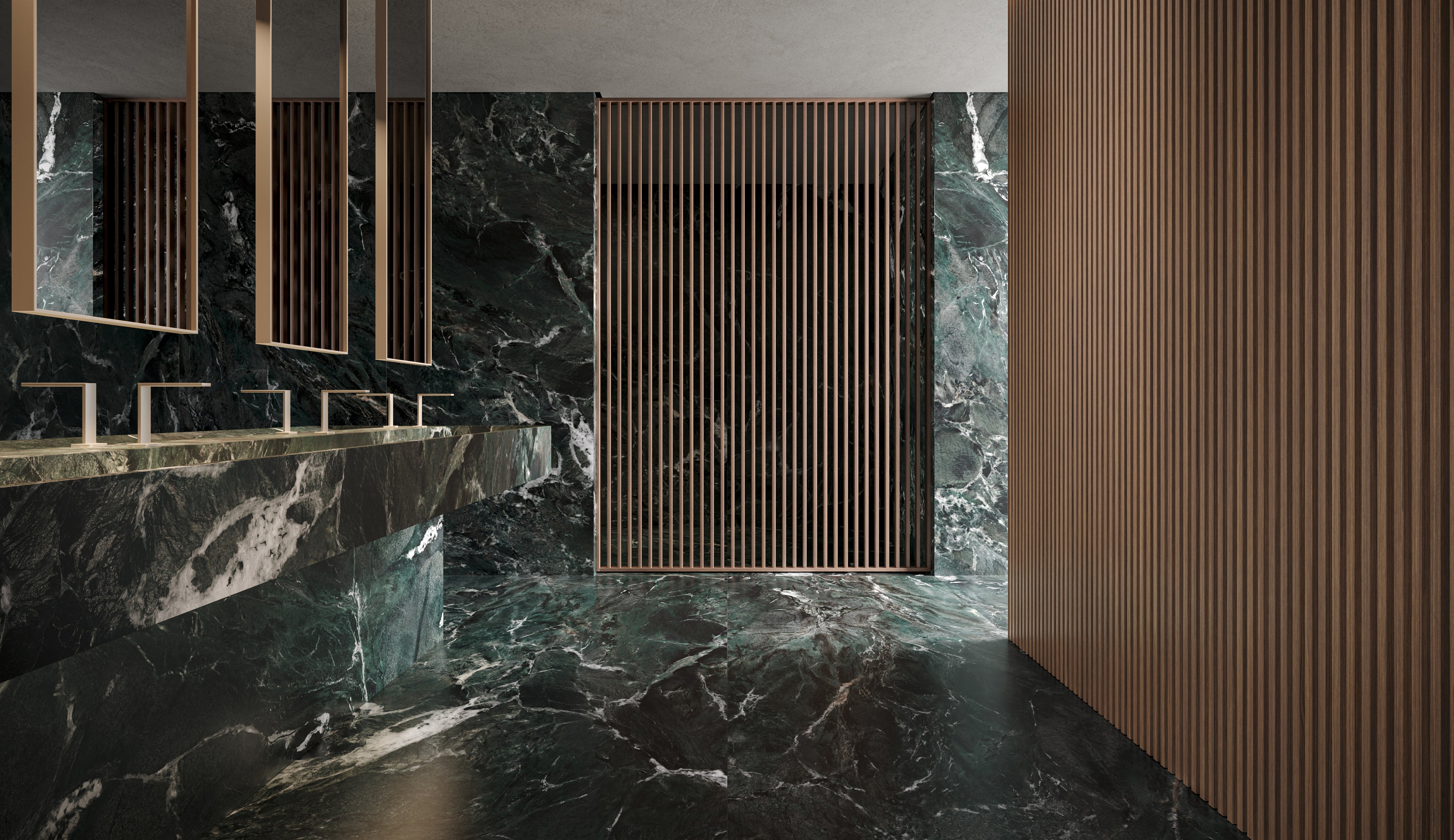Majesto Verdi Alpi porcelain mosaic by Anatolia, top-down product view, 11 23/32"×11 27/32"×11/32" size. Turkish porcelain for floors and walls.
