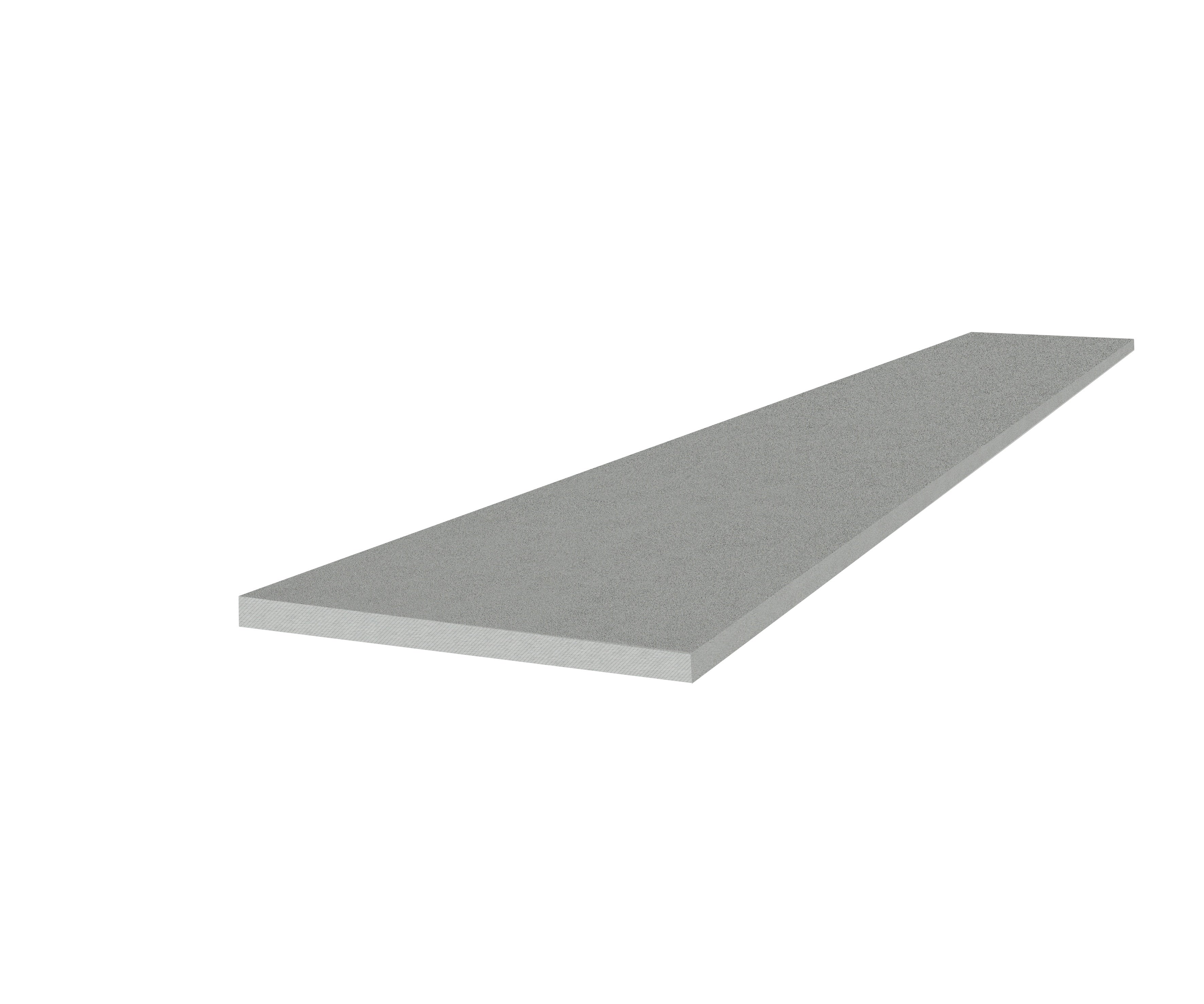 Marmiline Shadow engineered stone trim by Anatolia, top-down product view, 11 13/16"×27 19/32"×15/32" size. Chinese engineered stone for floors and walls.