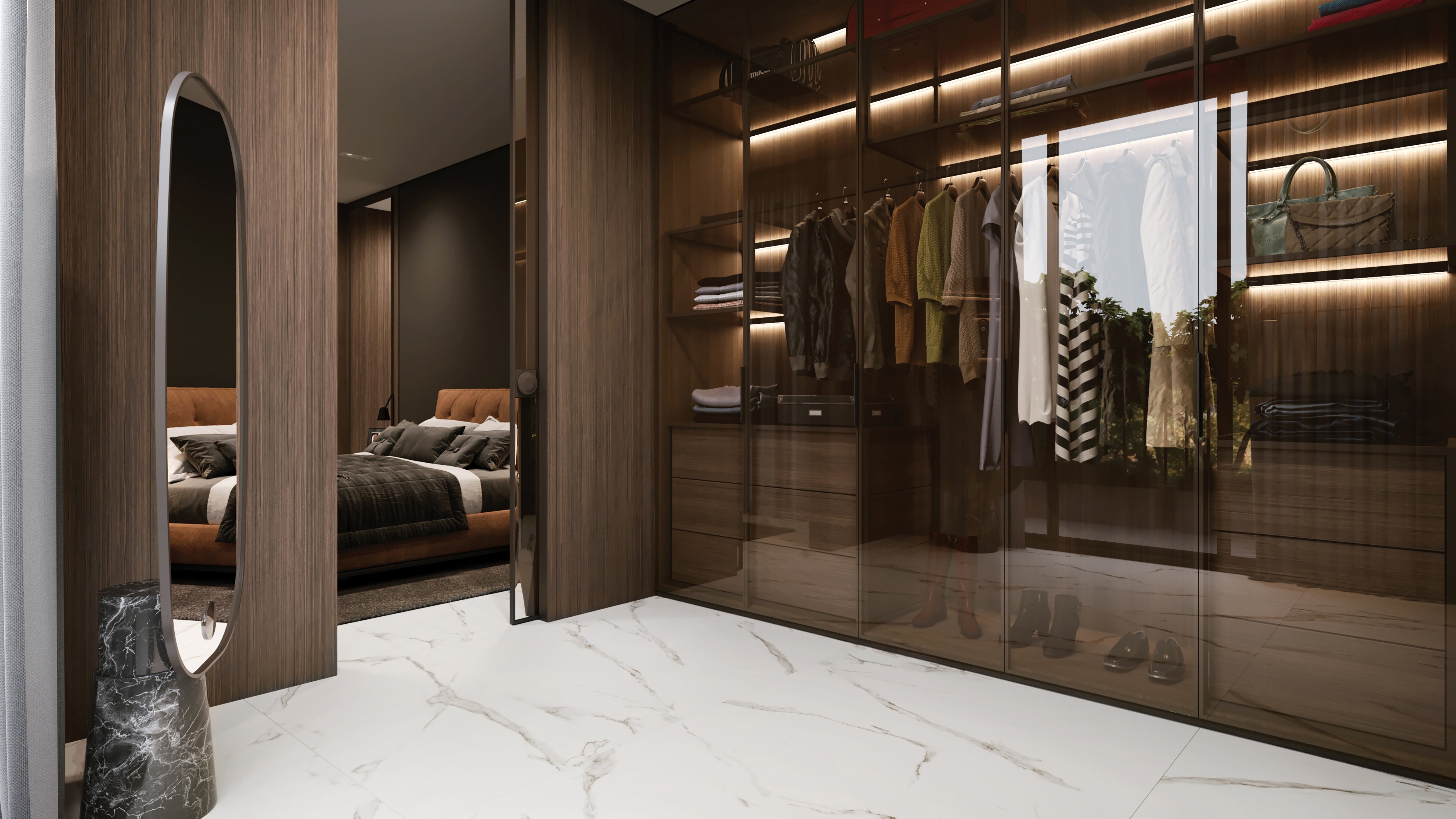 Mayfair Calacatta Oro porcelain trim by Anatolia, top-down product view, 3"×12"×11/32" size. Indian porcelain for floors and walls.