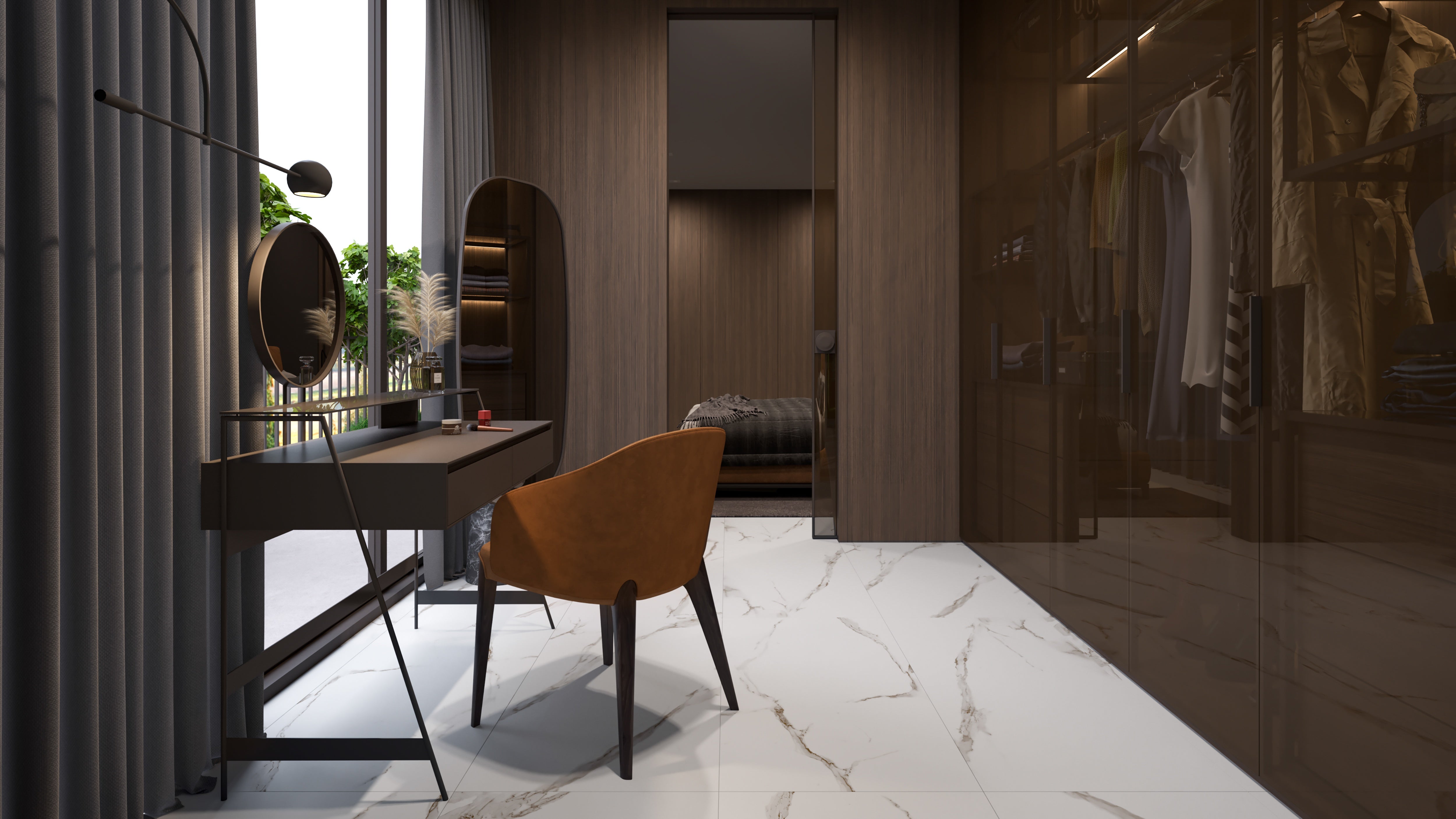 Mayfair Calacatta Oro porcelain trim by Anatolia, top-down product view, 3"×12"×11/32" size. Indian porcelain for floors and walls.