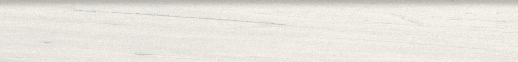 Mayfair Suave Bianco porcelain trim by Anatolia, top-down product view, 3"×24"×11/32" size. Indian porcelain for floors and walls.