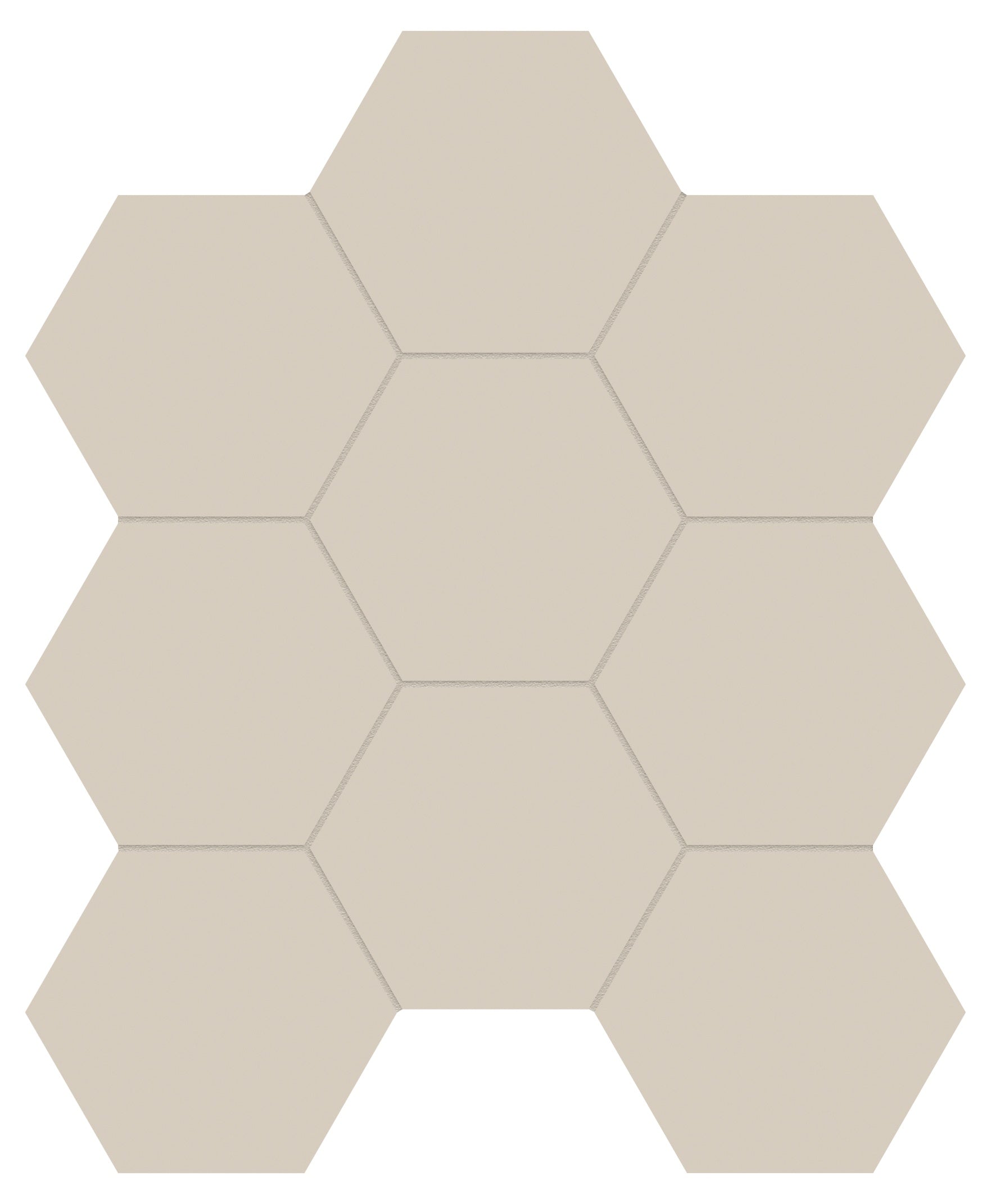 Monoforma Oasis porcelain mosaic by Anatolia, top-down product view, 9 7/8"×11 3/8"×11/32" size. Turkish porcelain for floors and walls.