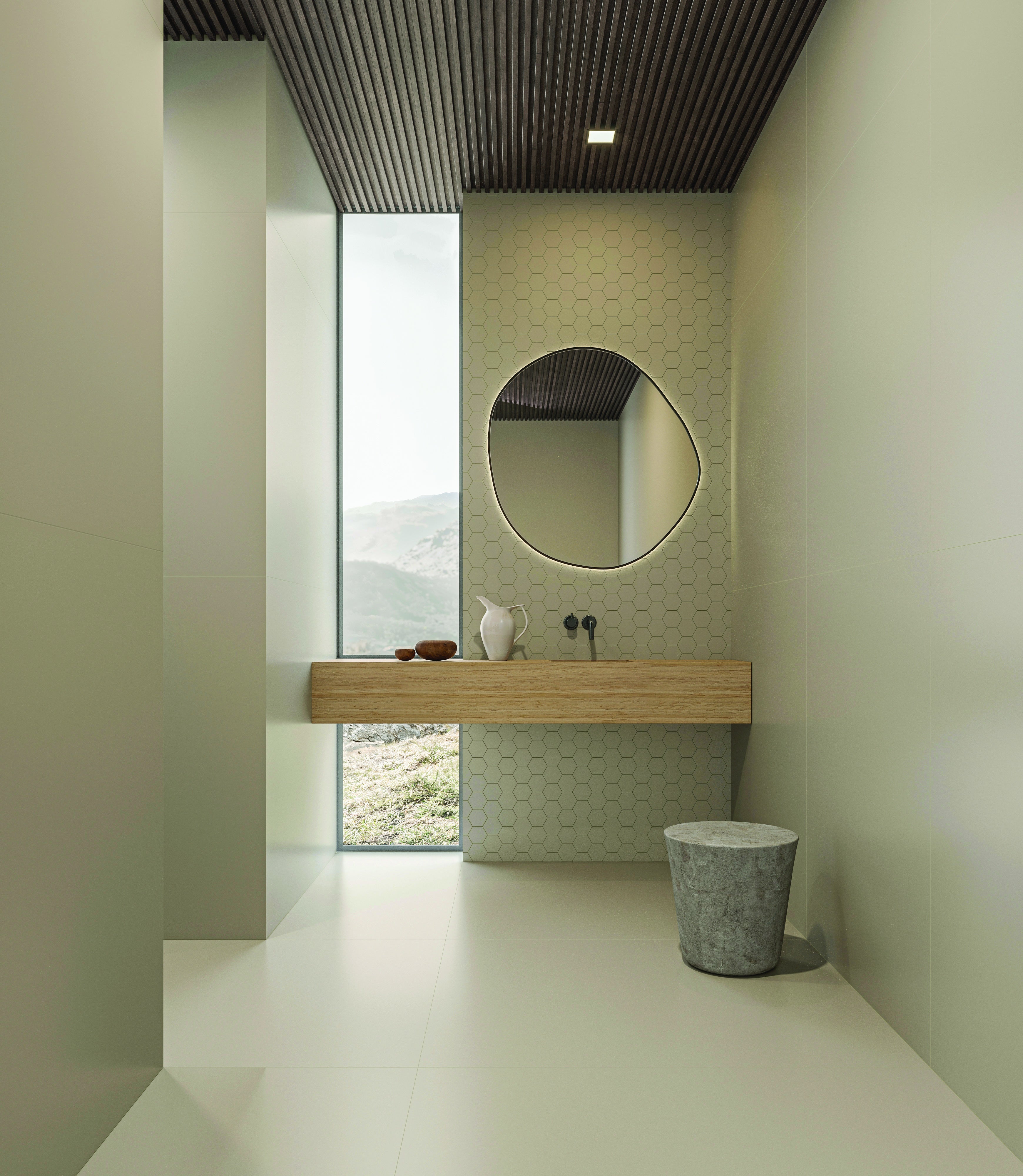 Monoforma Storm porcelain field tile by Anatolia, top-down product view, 24"×48"×11/32" size. Turkish porcelain for floors and walls.