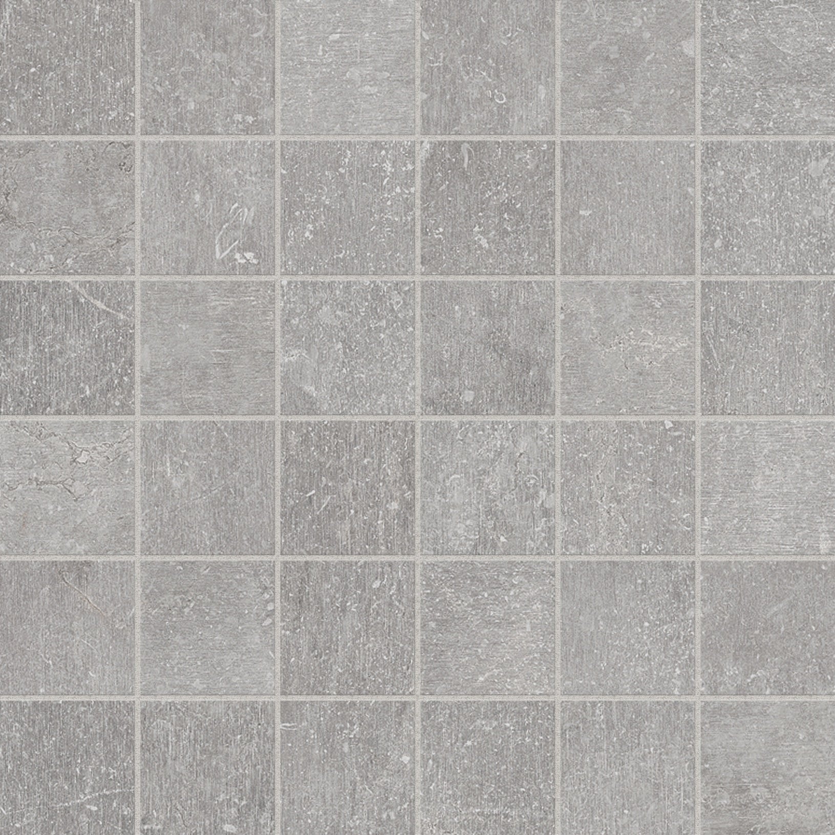 Nexus Mica porcelain mosaic by Anatolia, top-down product view, 11 25/32"×11 25/32"×3/8" size. Turkish porcelain for floors and walls.