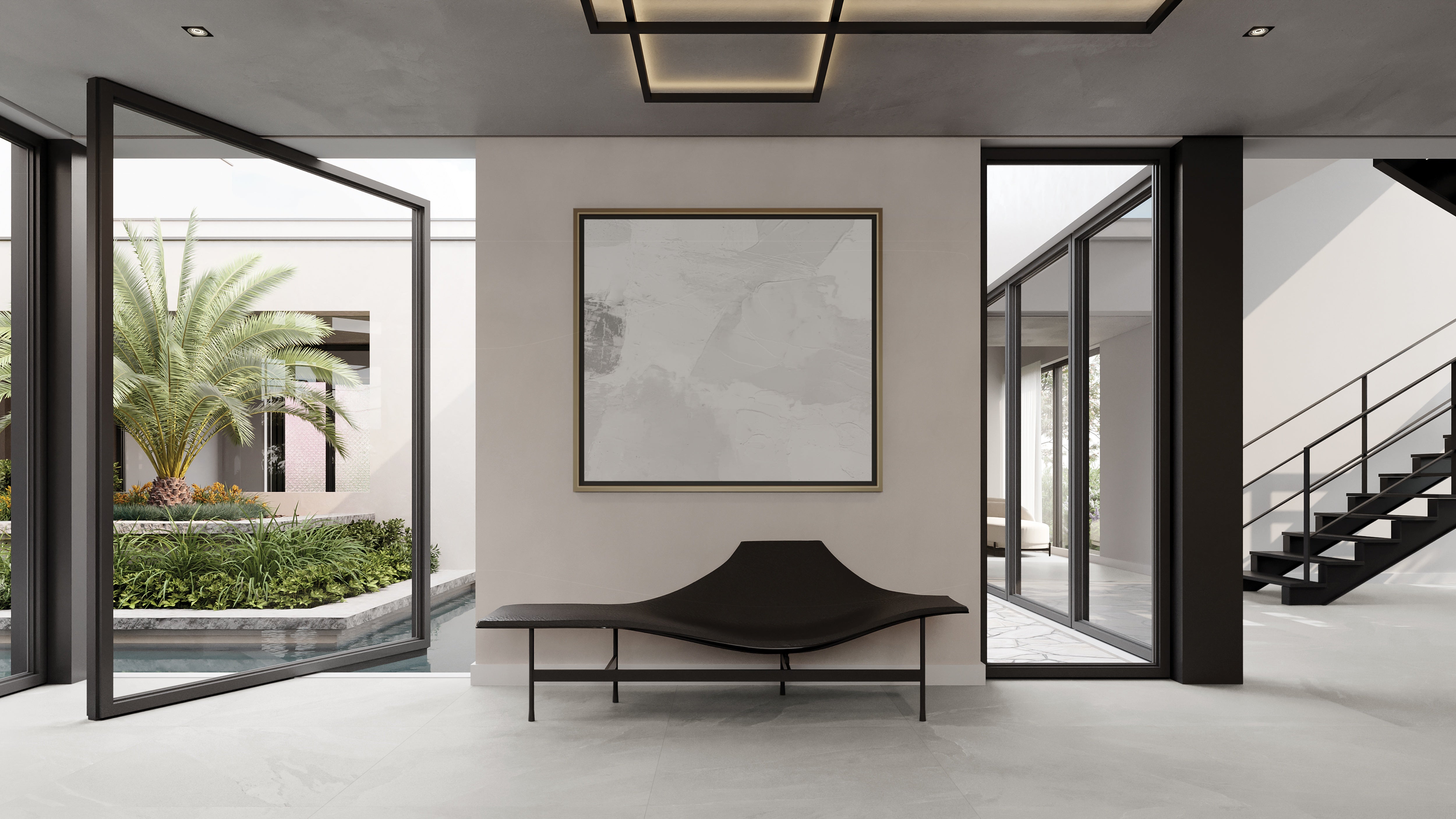 Nord Lithium porcelain trim by Anatolia, top-down product view, 3"×24"×11/32" size. Turkish porcelain for floors and walls.