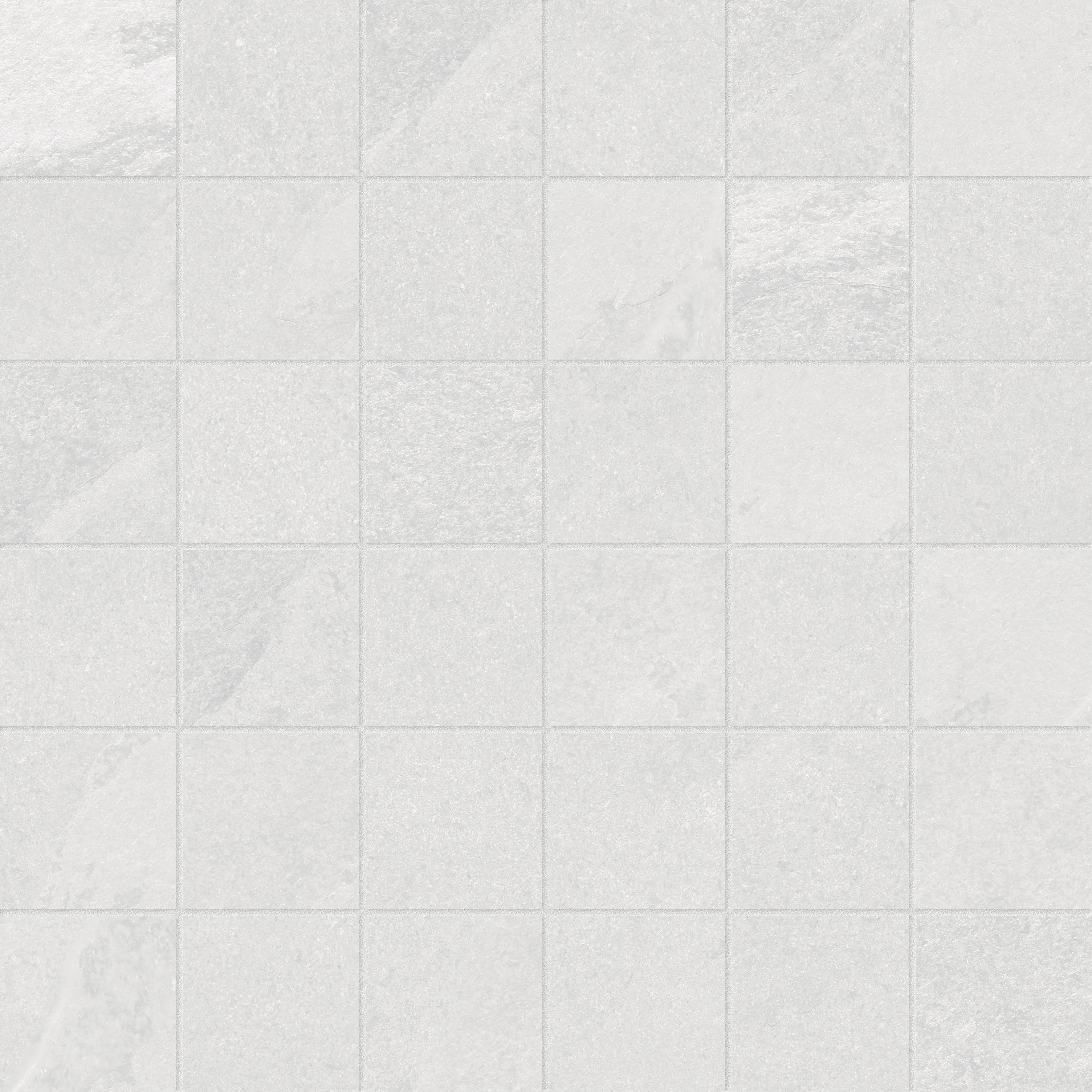 Nord Lithium porcelain mosaic by Anatolia, top-down product view, 11 25/32"×11 25/32"×11/32" size. Turkish porcelain for floors and walls.