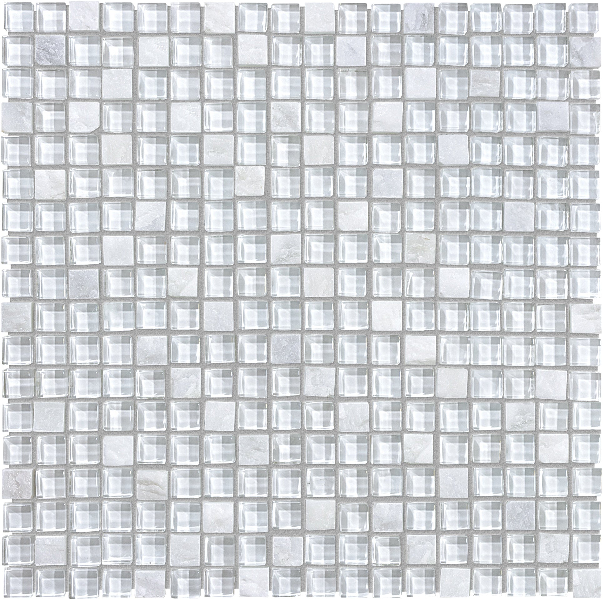 mosaic by Anatolia Tile, top-down product view, 5/8" size. Premium porcelain for floors and walls.