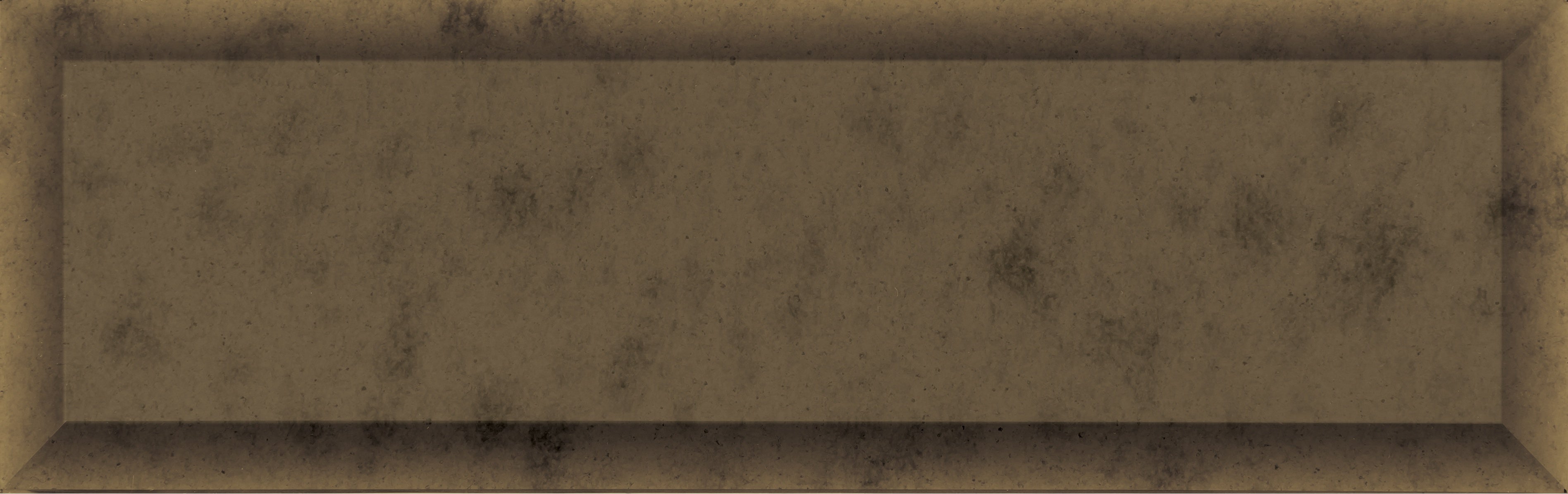 Obsidian Antique Bronze glass field tile by Anatolia, top-down product view, 3"×9"×1/4" size. Chinese glass for floors and walls.