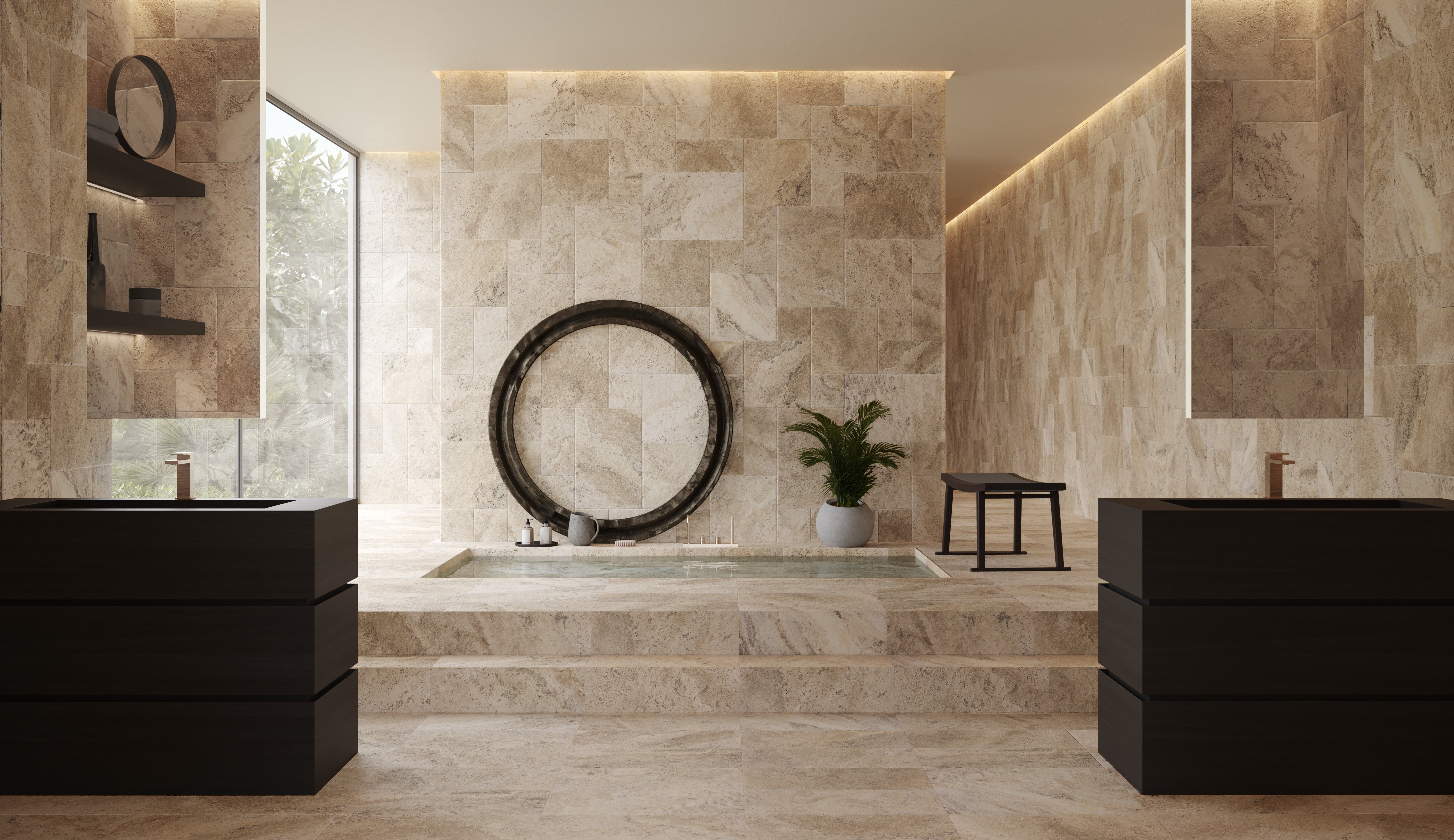 PICASSO: Travertine Field Tile (3"×6"×3/8" | Tumbled | Tumbled Rectified)