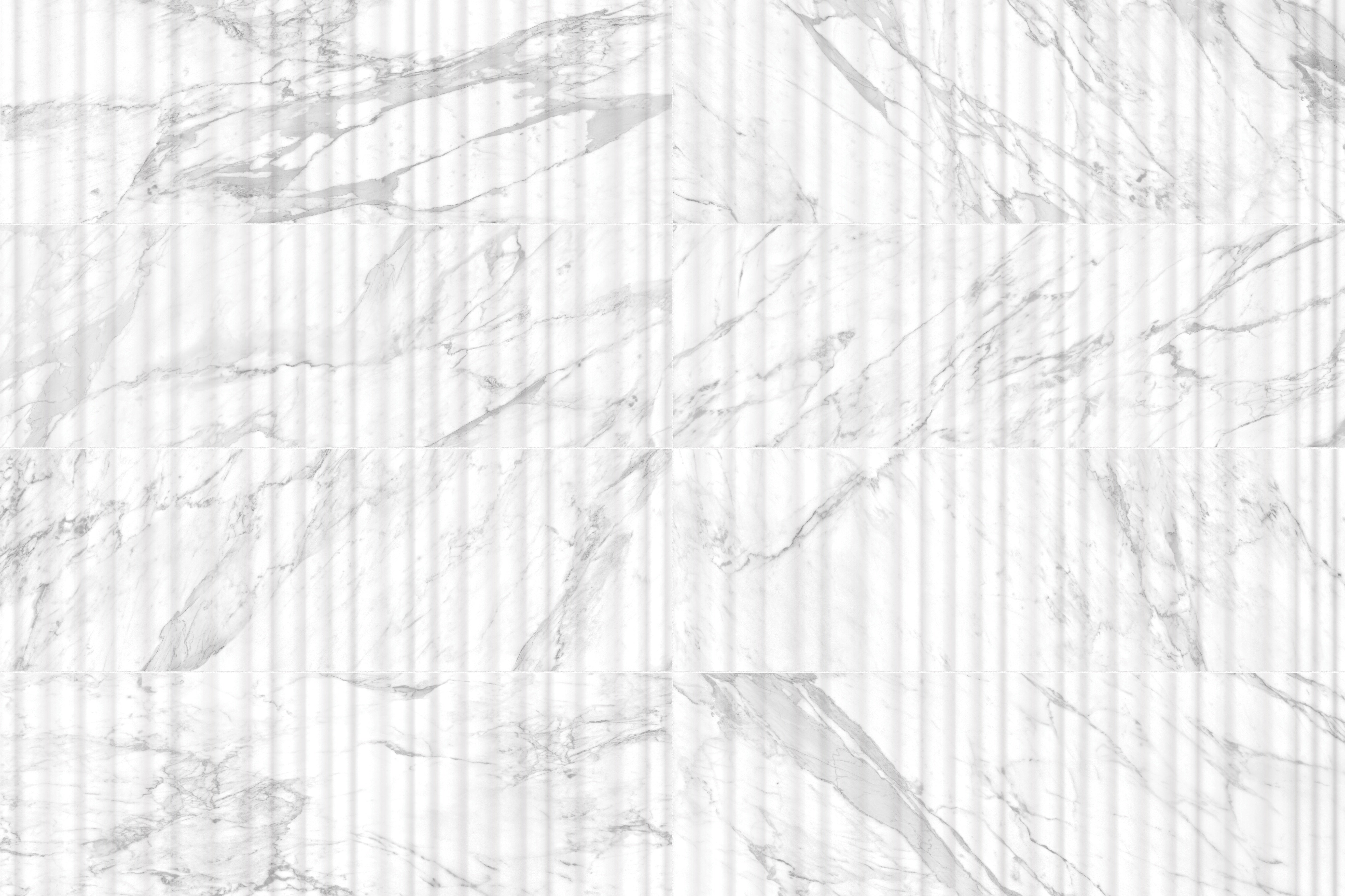 Raffino Bianco Vita ceramic field tile by Anatolia, top-down product view, 12"×36"×3/8" size. Turkish ceramic for floors and walls.
