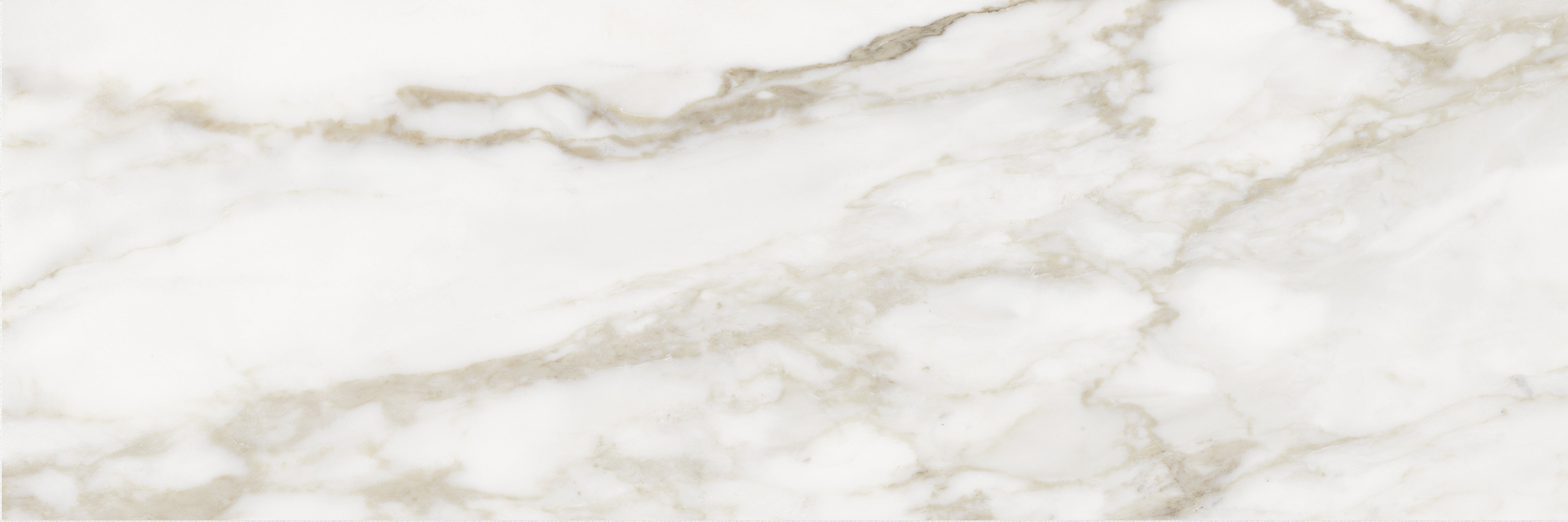 Raffino Calacatta Dolce ceramic field tile by Anatolia, top-down product view, 12"×36"×3/8" size. Turkish ceramic for floors and walls.