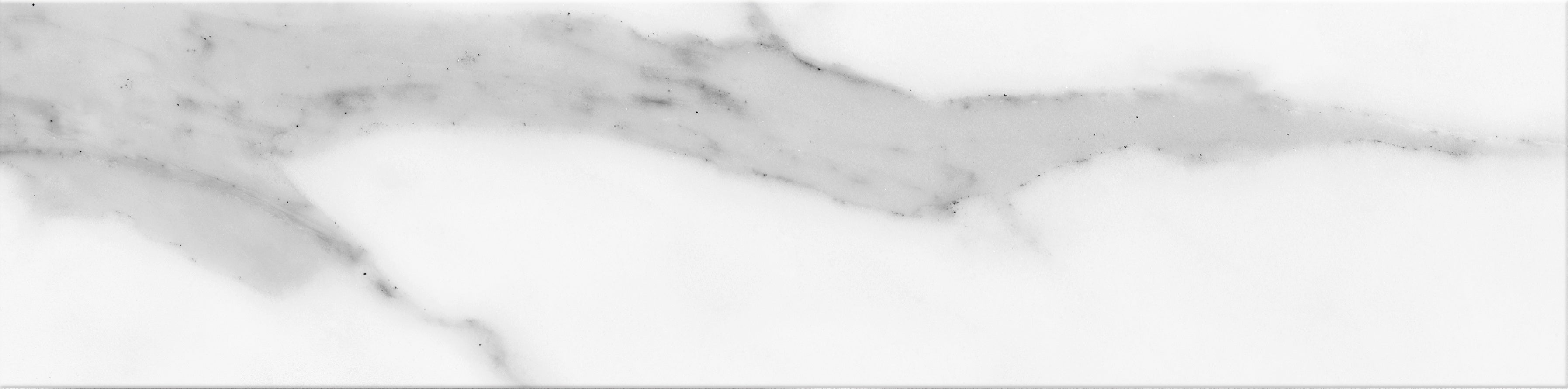 Raffino Statuario Valore ceramic field tile by Anatolia, top-down product view, 3"×12"×11/32" size. Turkish ceramic for floors and walls.
