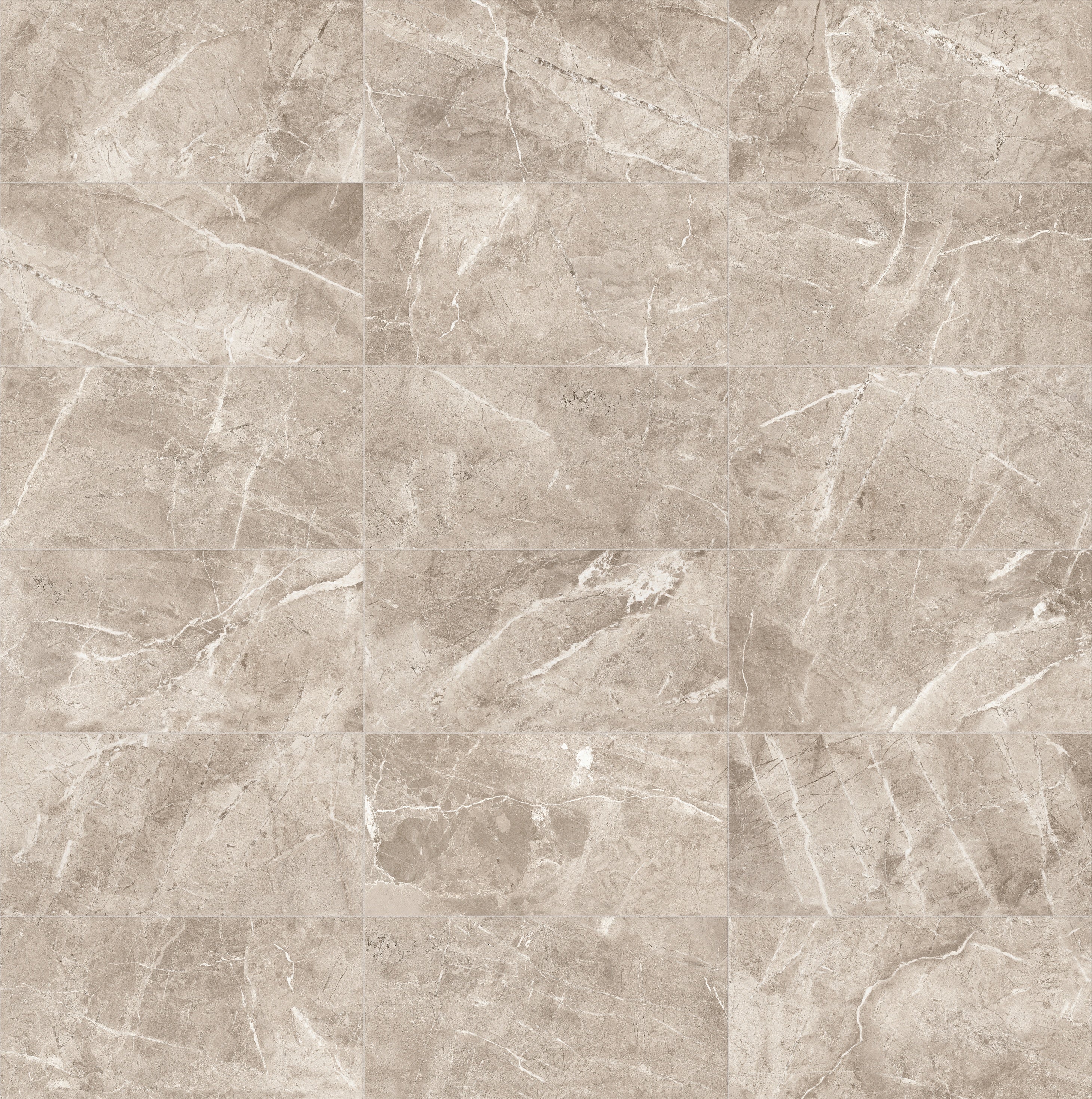Regency Sand porcelain trim by Anatolia, top-down product view, 3"×12"×11/32" size. Turkish porcelain for floors and walls.