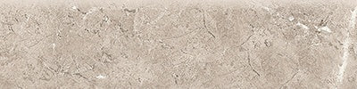 Regency Sand porcelain trim by Anatolia, top-down product view, 3"×12"×11/32" size. Turkish porcelain for floors and walls.