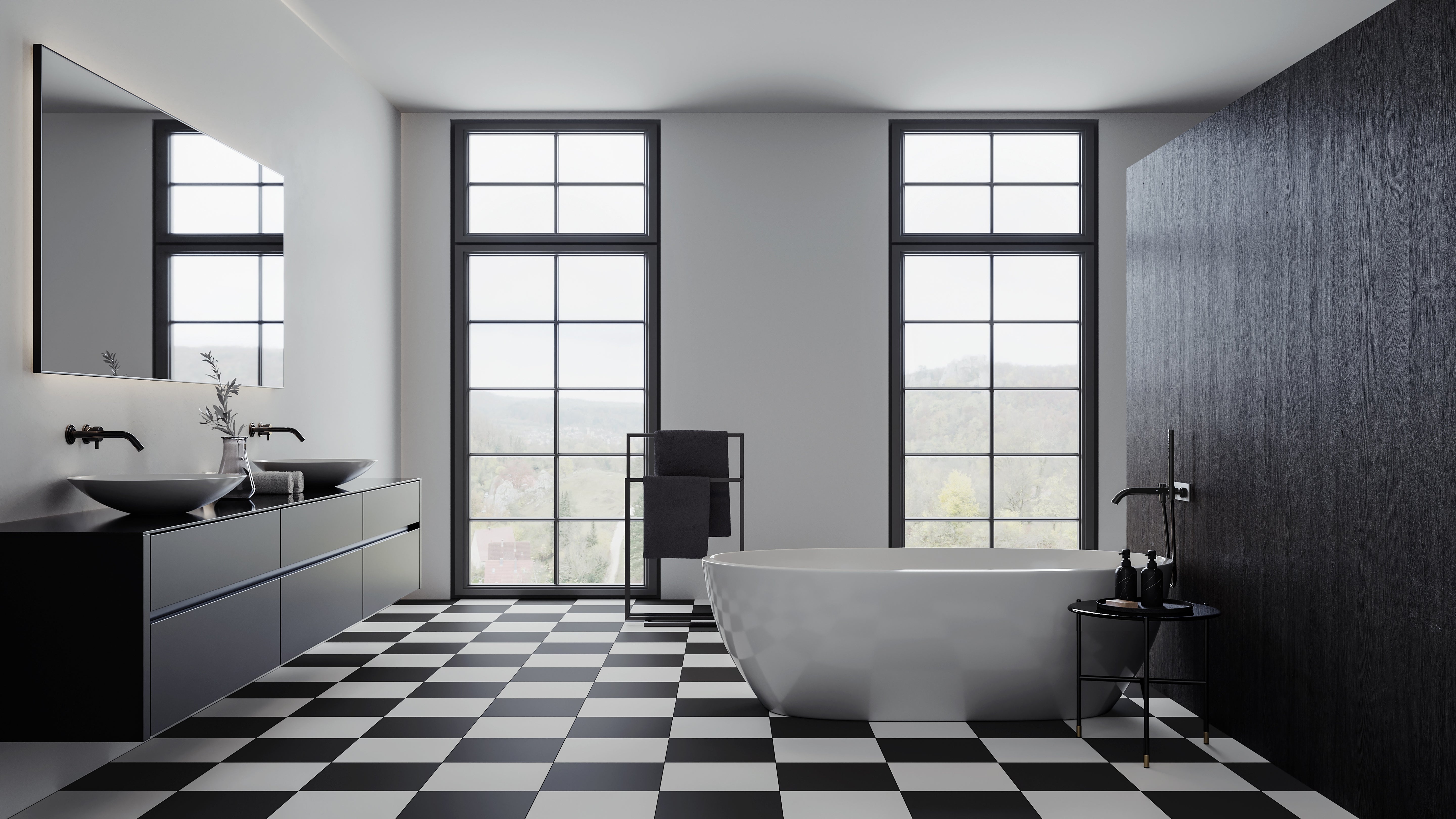 Satin White porcelain field tile by Anatolia, top-down product view, 13"×9/32" size. Turkish porcelain for floors and walls.