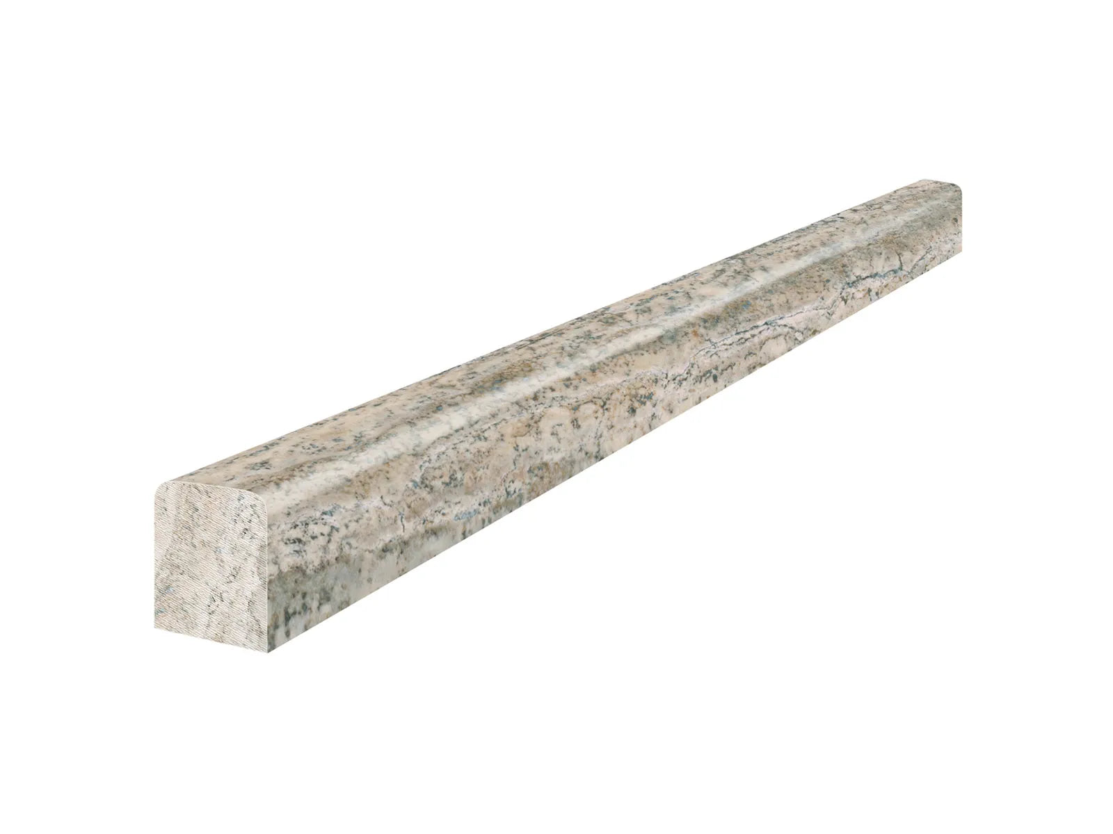SILVER ASH: Travertine Trim Deco-Bar (12¹⁄₁₆"X½"X⅝" | Filled-Honed)