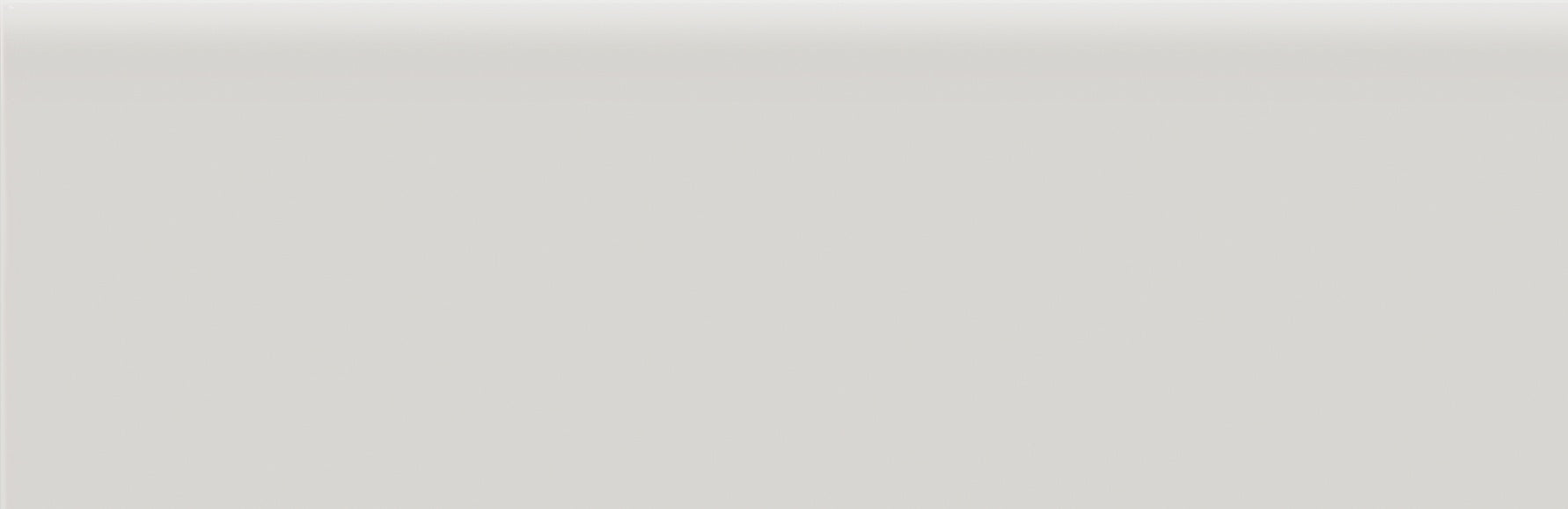 SOHO: Halo Grey Bullnose Ceramic Trim (2"×6"×9/32" | Glossy | Pressed)