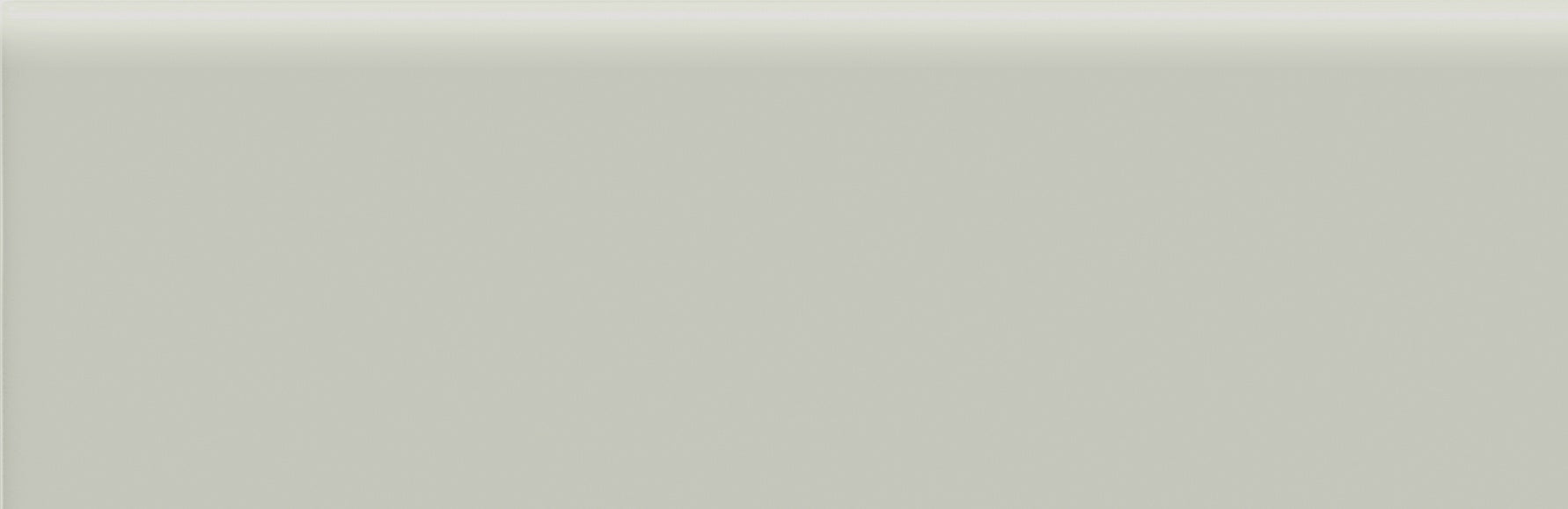 Soho Soft Sage ceramic trim by Anatolia, top-down product view, 2"×6"×9/32" size. Turkish ceramic for floors and walls.