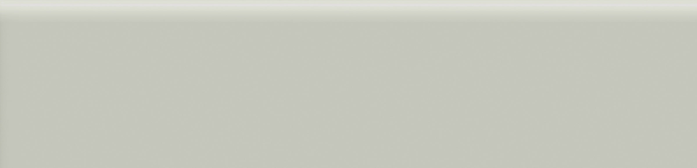 Soho Soft Sage ceramic trim by Anatolia, top-down product view, 2"×8"×5/16" size. Turkish ceramic for floors and walls.