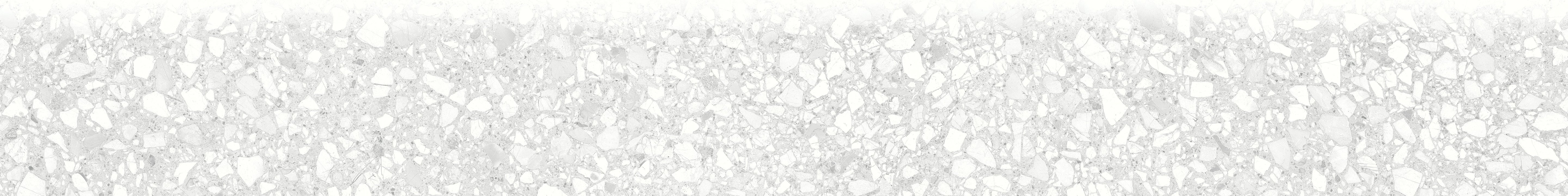 Station Pearl porcelain trim by Anatolia, top-down product view, 3"×24"×11/32" size. Turkish porcelain for floors and walls.