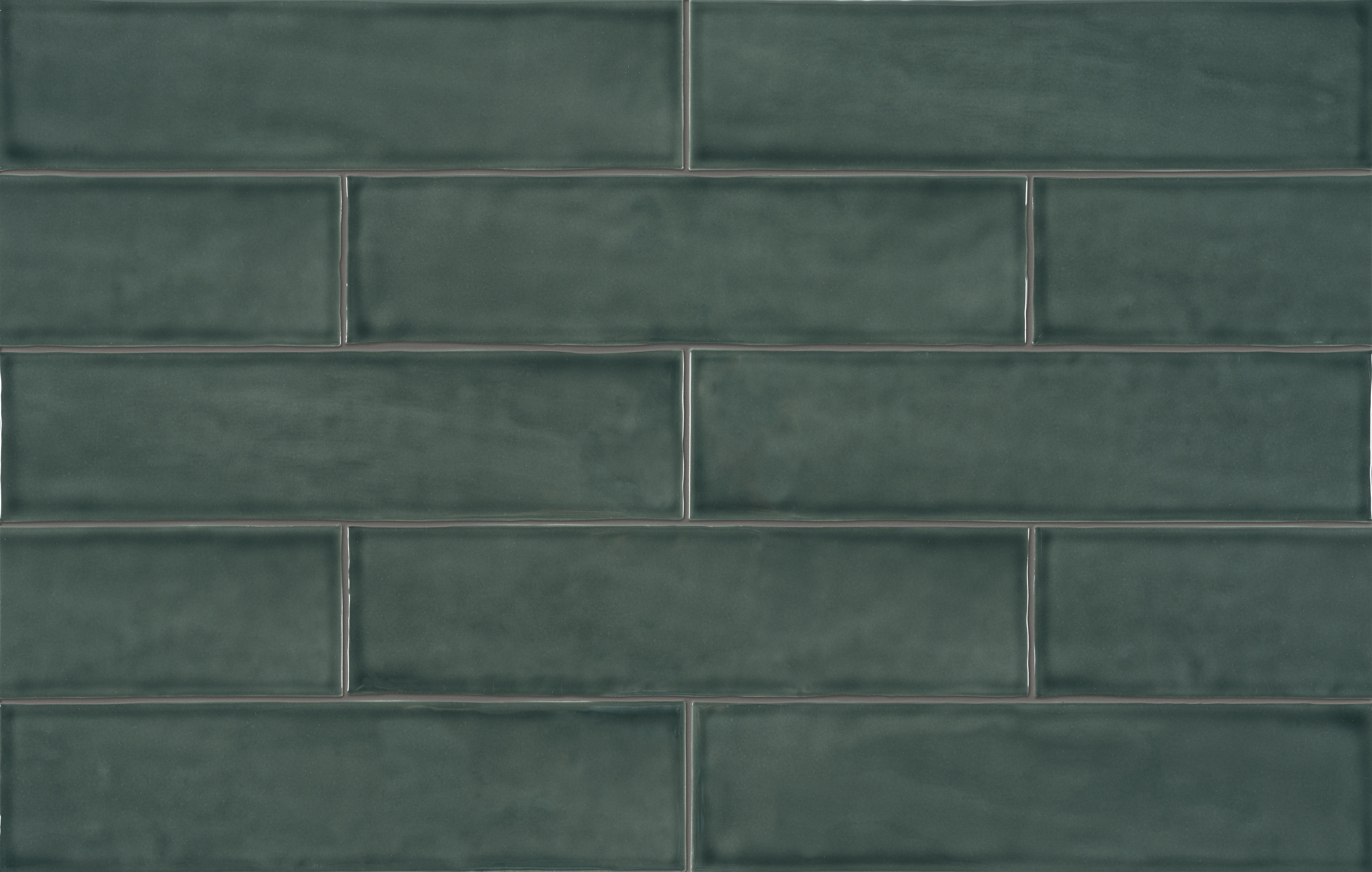 Teramoda Emerald ceramic trim by Anatolia, top-down product view, 12"×11 13/16"×11/32" size. Vietnamese ceramic for floors and walls.