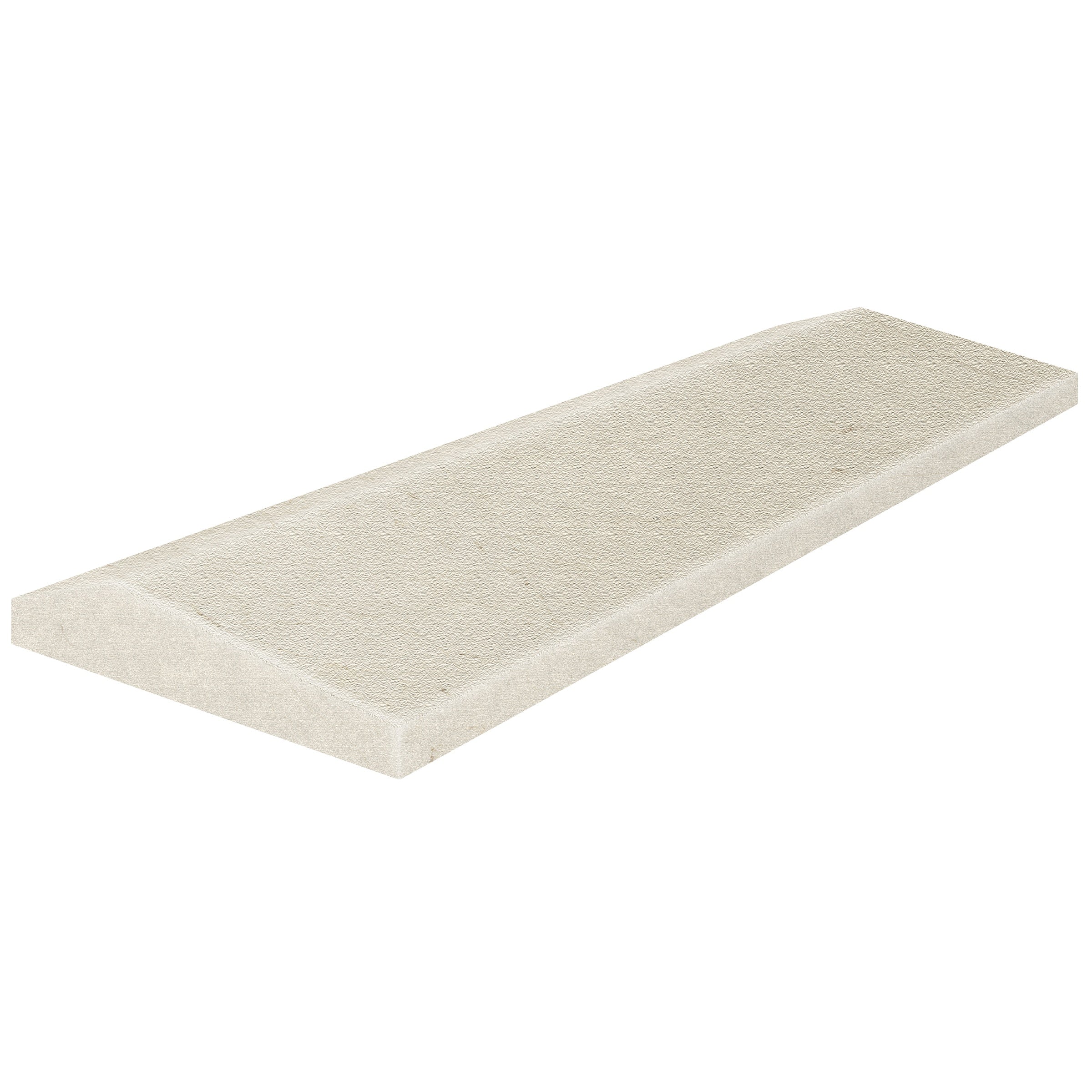 Tierra Halo limestone field tile by Anatolia, top-down product view, 4"×12"×3/4" size. Turkish limestone for floors and walls.