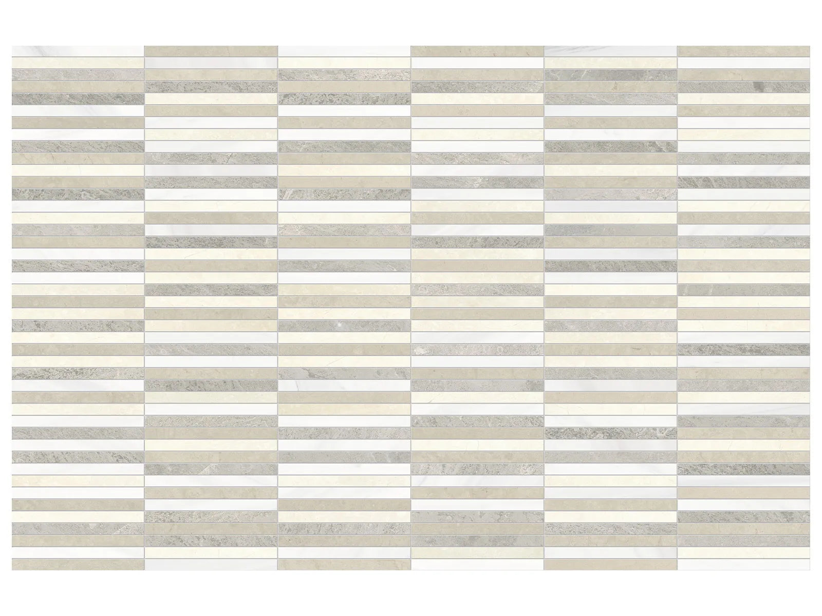 UTOPIO: Stacked Dune Mosaic (11¹³⁄₁₆"X11⅝"X⅜" | Honed)