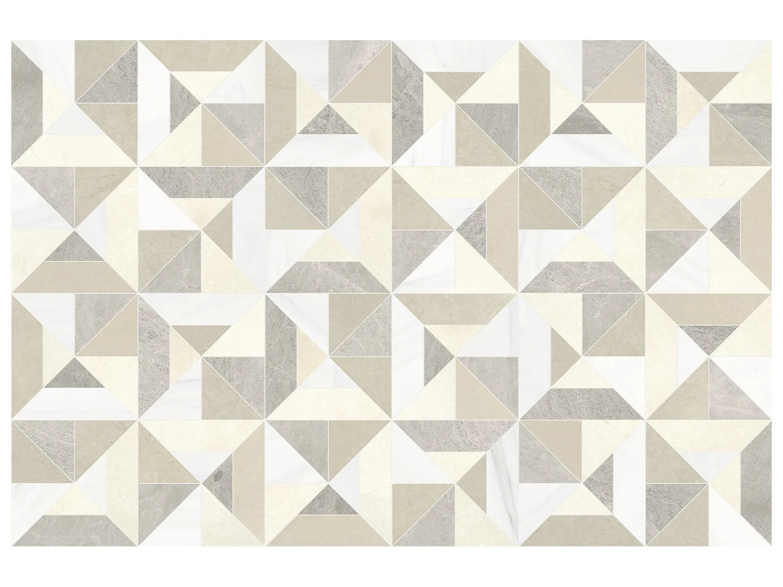 UTOPIO: Tria Dune Mosaic (15¾"X15¾"X⅜" | Honed)
