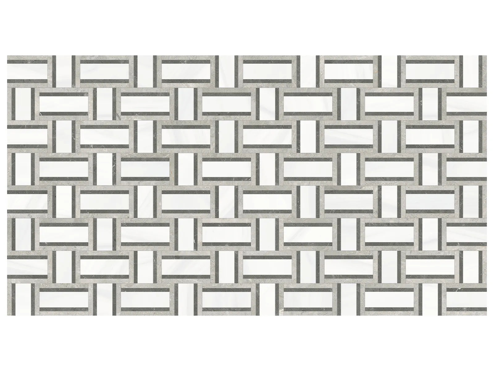 UTOPIO: Cesto Mist Mosaic (14¾"X11¹³⁄₁₆"X⅜" | Honed)