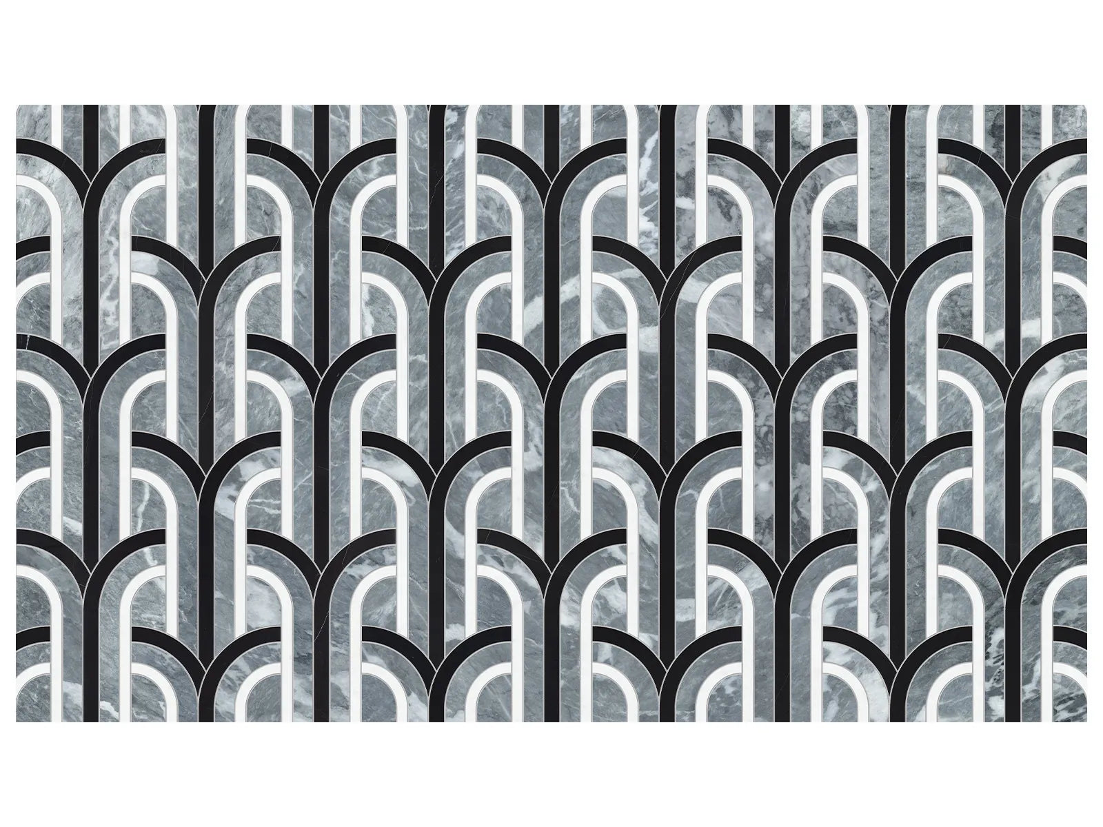 UTOPIO: Florence Monochromo Mosaic (11¹⁵⁄₁₆"X10⁹⁄₁₆"X⅜" | Polished)
