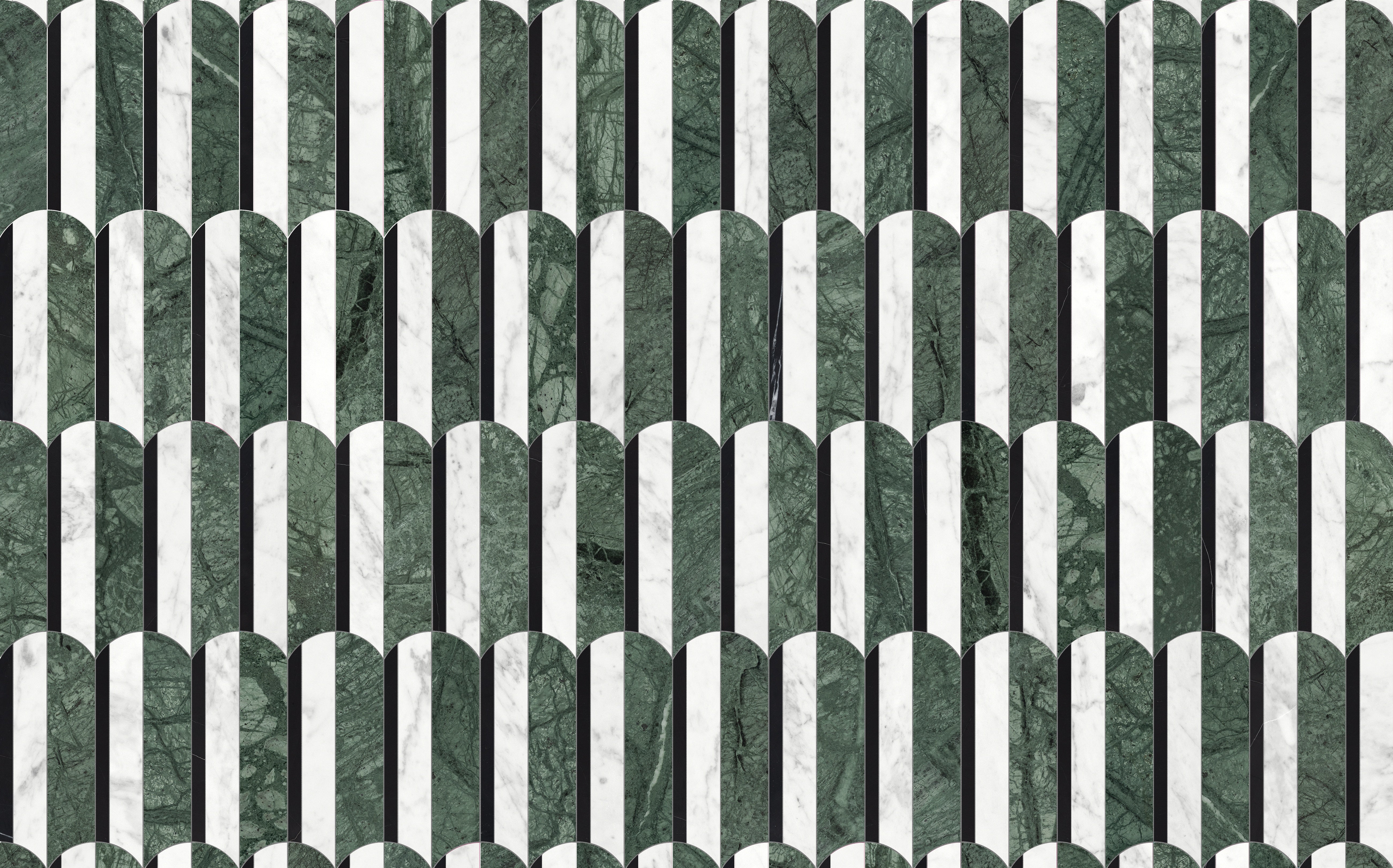 Utopio Pine mixed mosaic by Anatolia, top-down product view, 10 15/32"×11 15/16"×3/8" size. Turkish mixed for floors and walls.