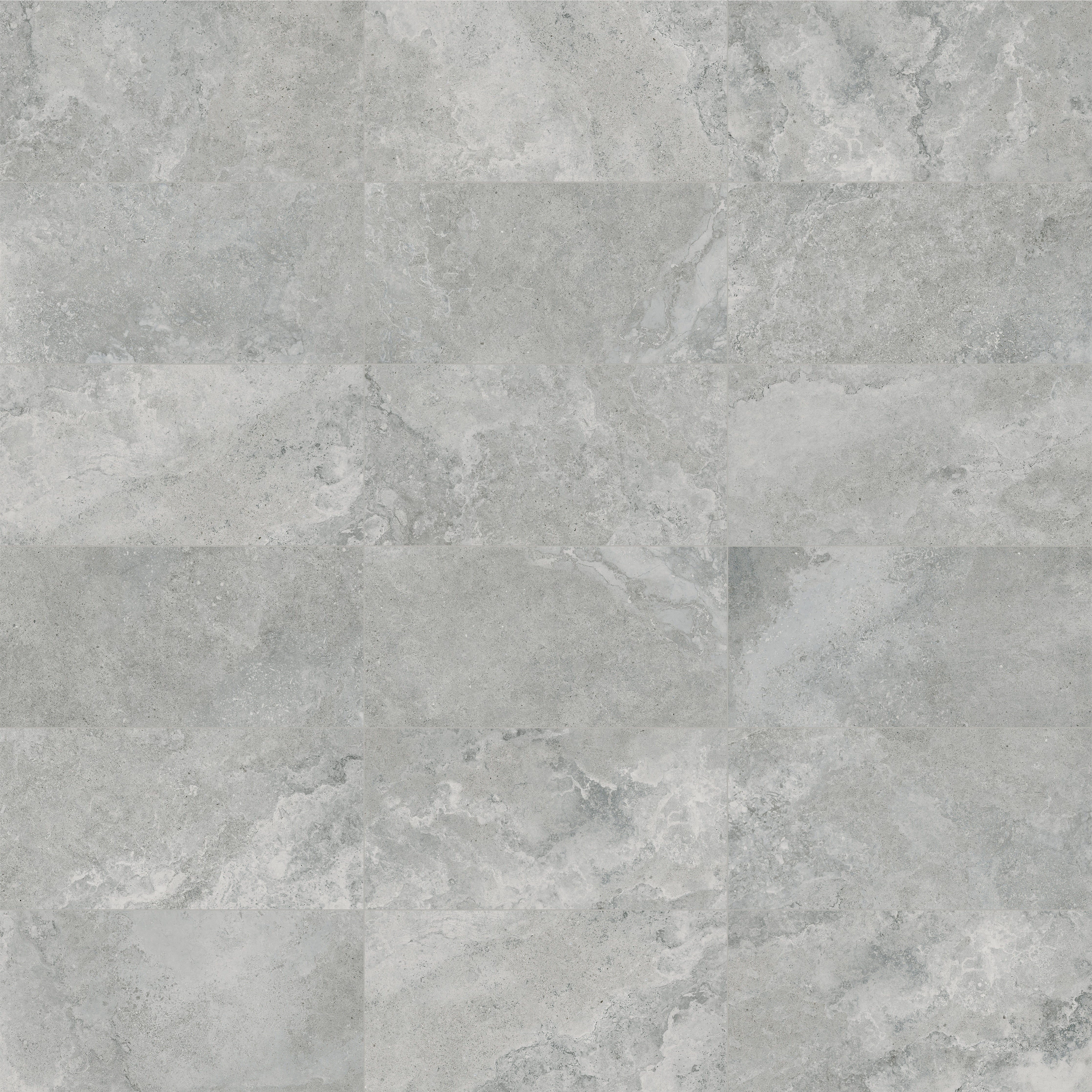Veneta Argento porcelain trim by Anatolia, top-down product view, 3"×12"×11/32" size. Turkish porcelain for floors and walls.