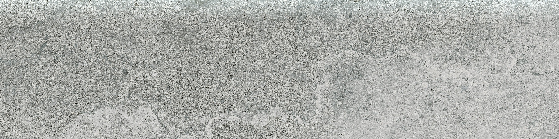 Veneta Argento porcelain trim by Anatolia, top-down product view, 3"×12"×11/32" size. Turkish porcelain for floors and walls.