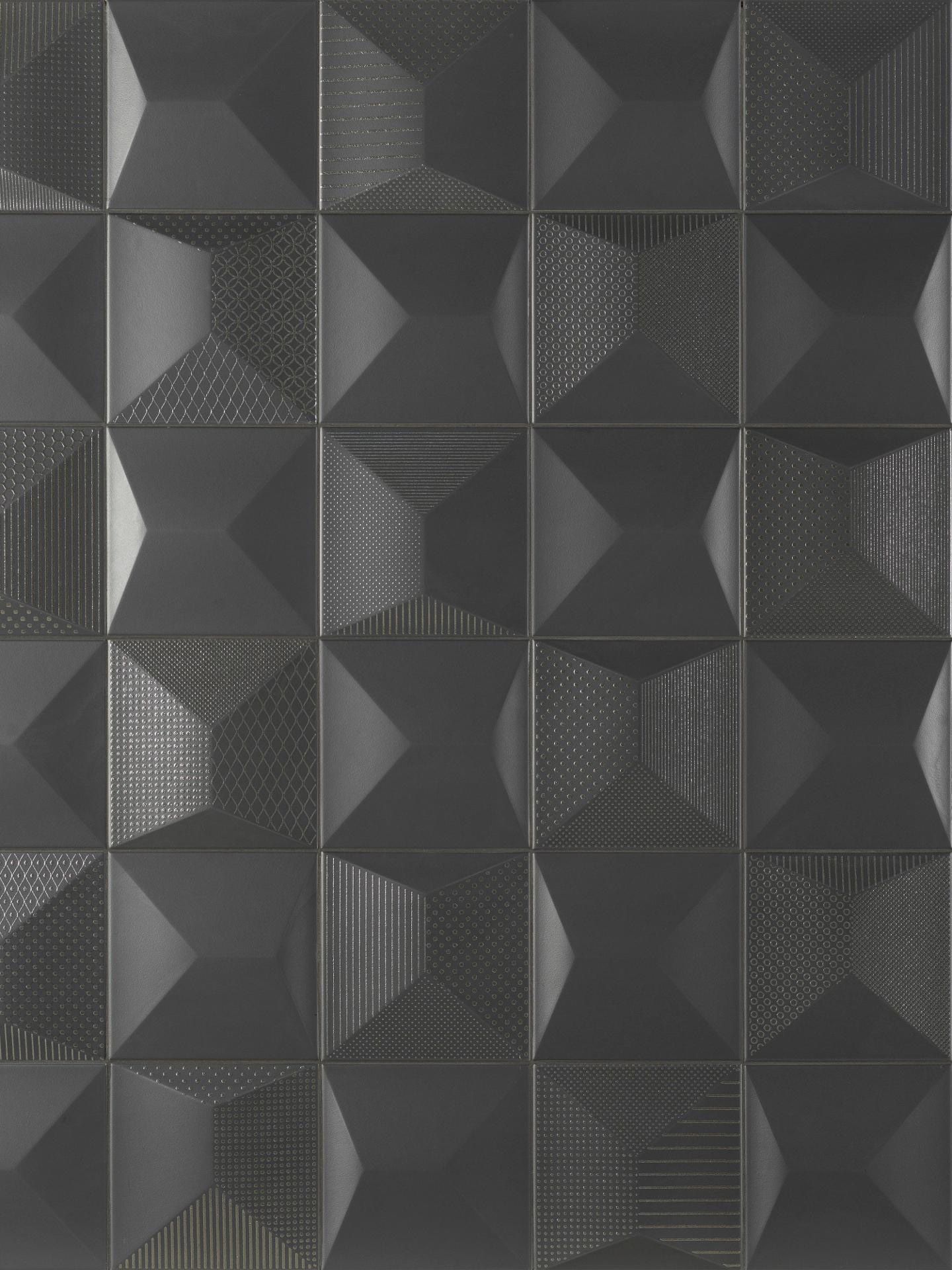 Cosmos Black S2 Wall Tile (6x6x18-mm | matt)