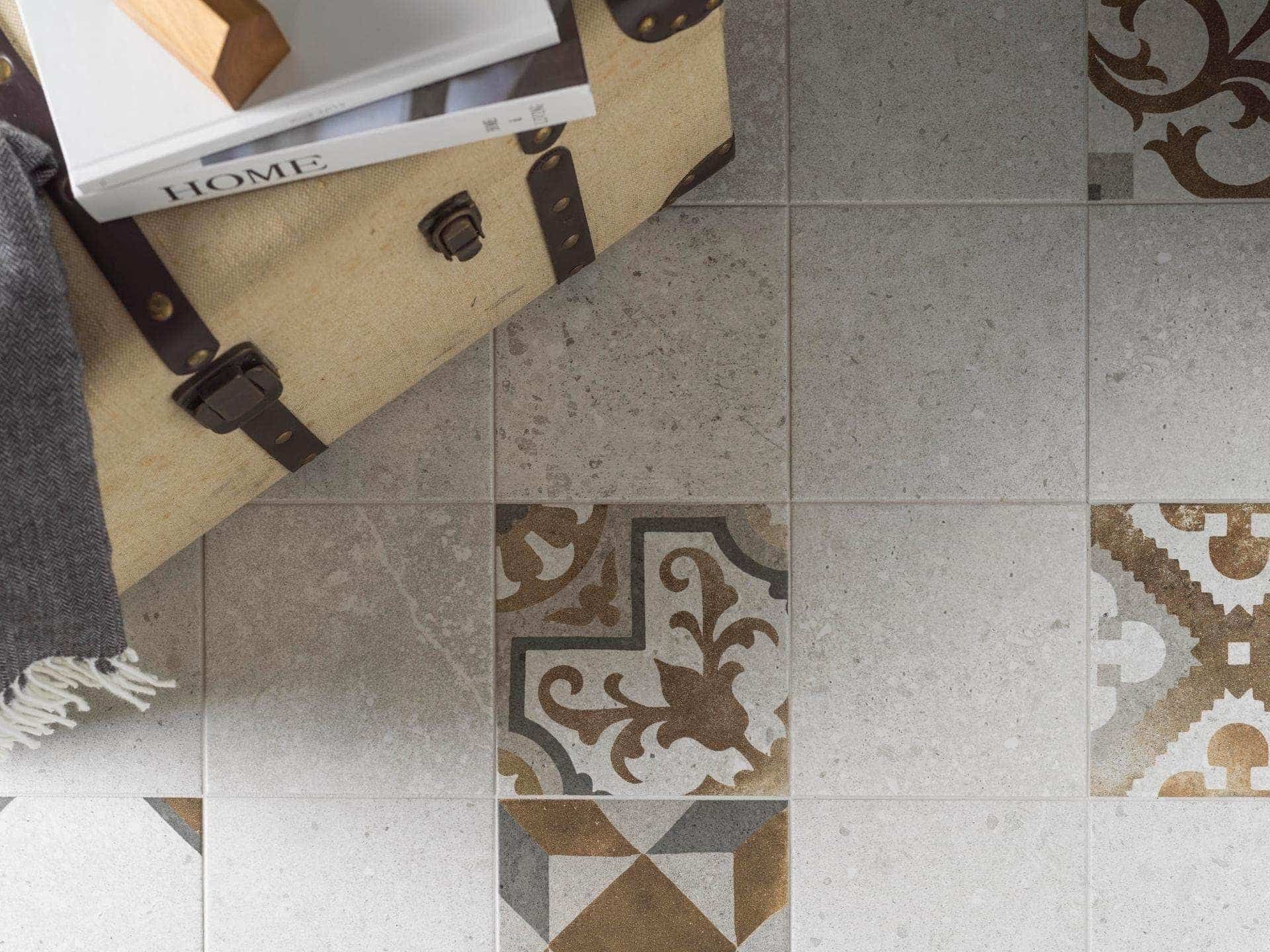 Heritage White Floor Tile (8x8x8.5-mm | matt)