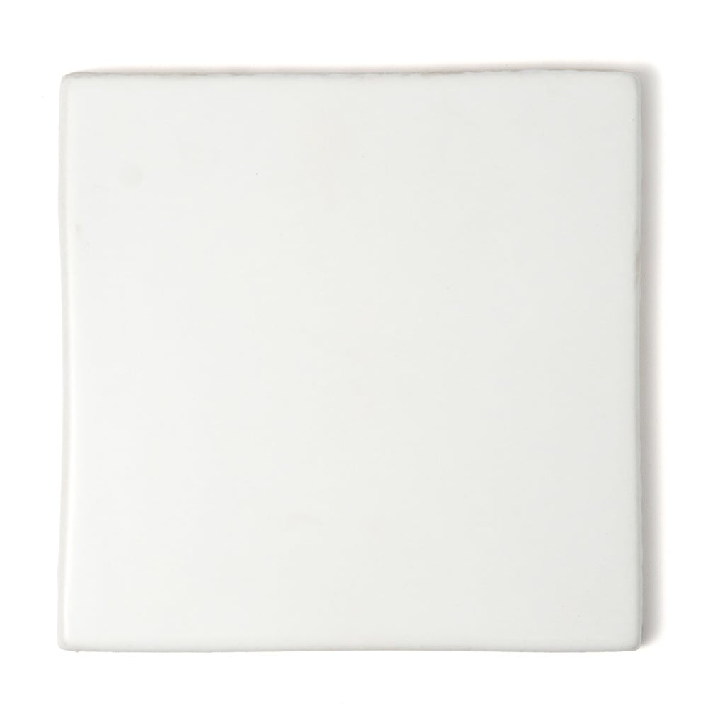 Satin Cotton Ceramic Field Tile (6"×6"×3/8" | matte | straight cut)