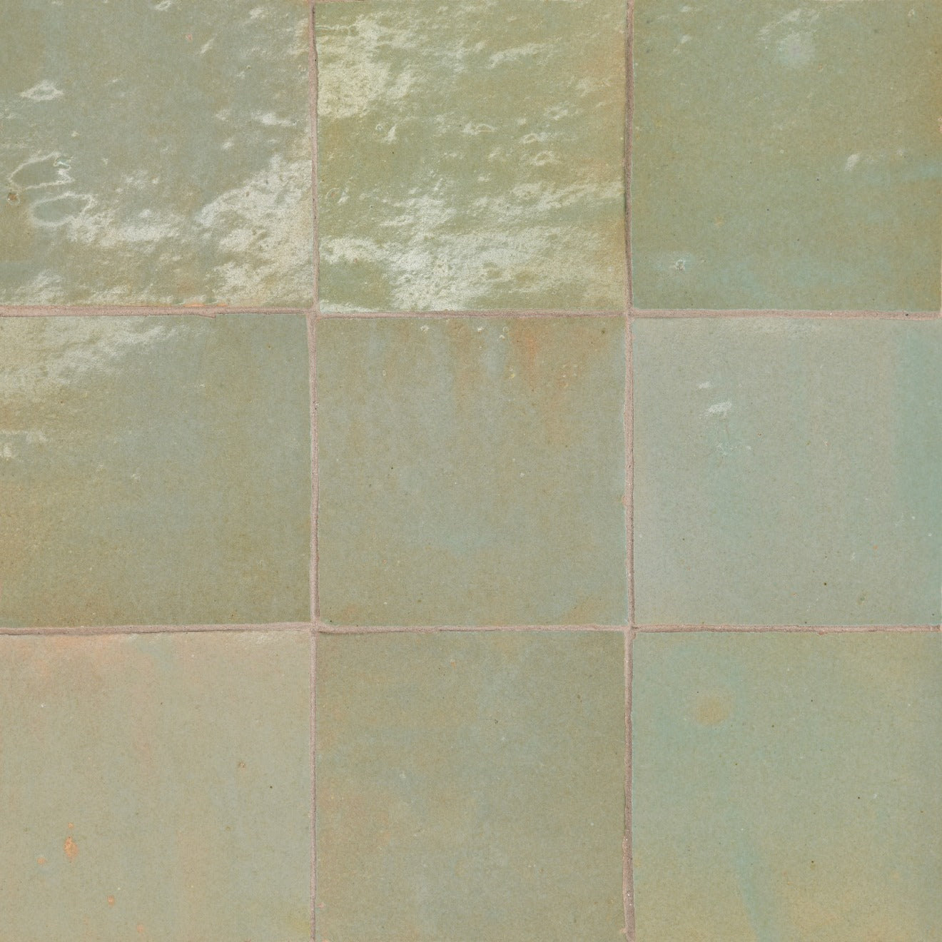 casa verde bleu zelige field tile square 4x4 surface group international