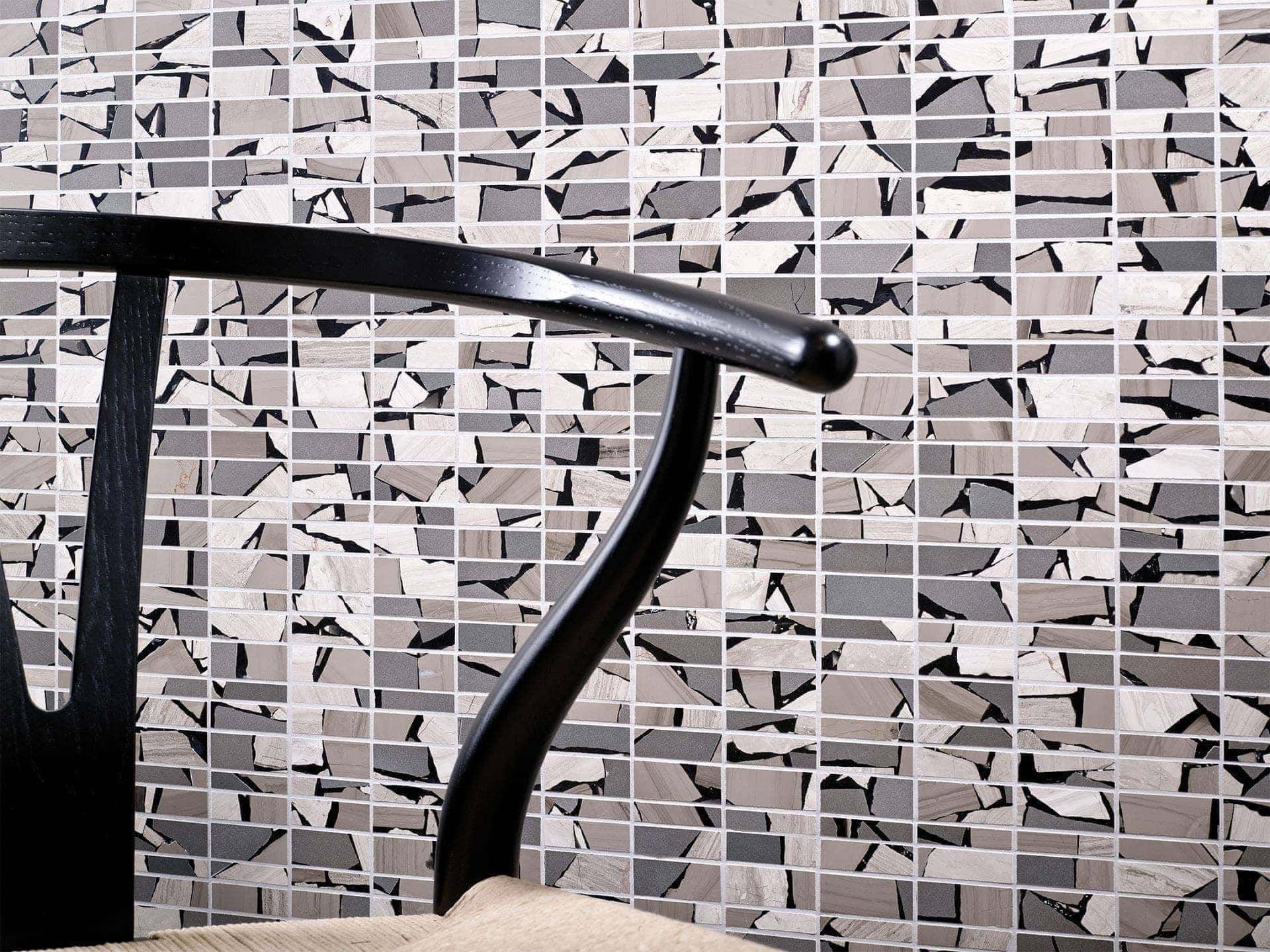 Lines Brown Safary Mosaic (12x12x10-mm | matt)