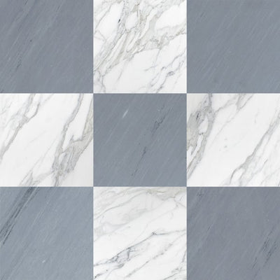 Calacatta Gold & Bardiglio Imperiale Checkerboard – Marble collection