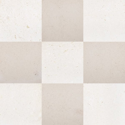 Lymra & Porto Beige Checkerboard – Limestone collection