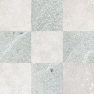 Ming Green & Botticino Turkish Checkerboard – Marble collection